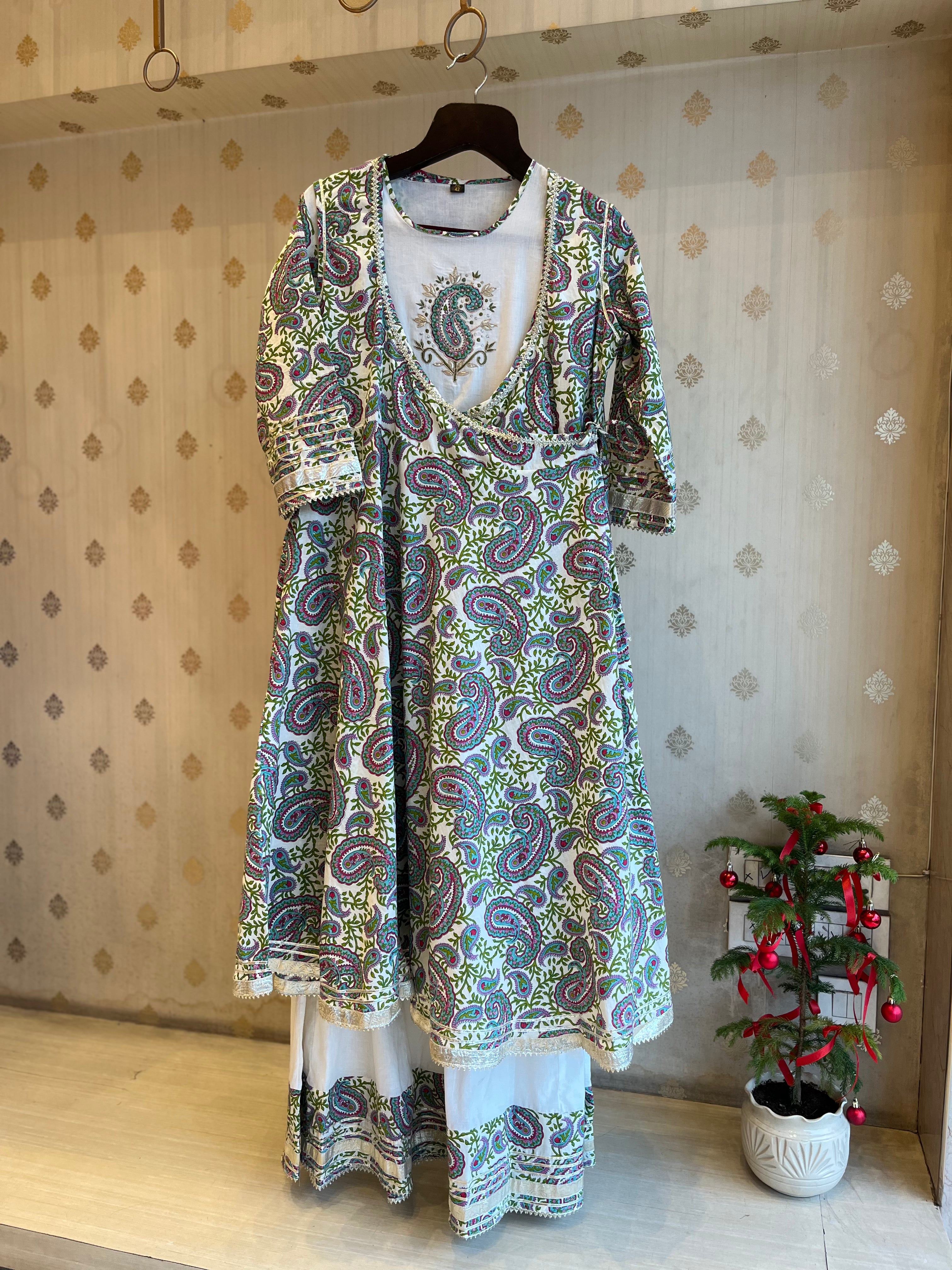 Printed Cotton Angrakha