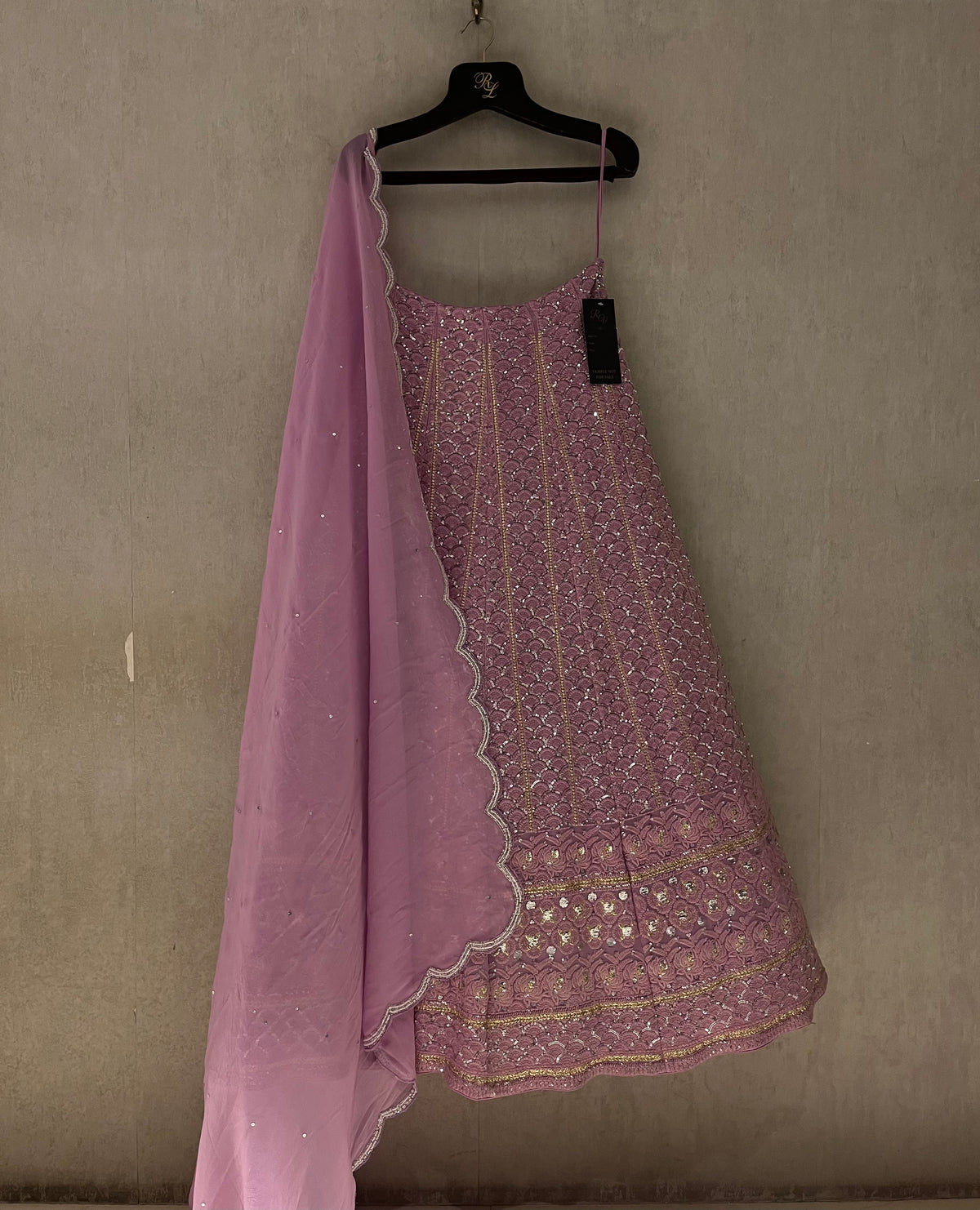 Pastel Pink Chikankari Lehenga Set