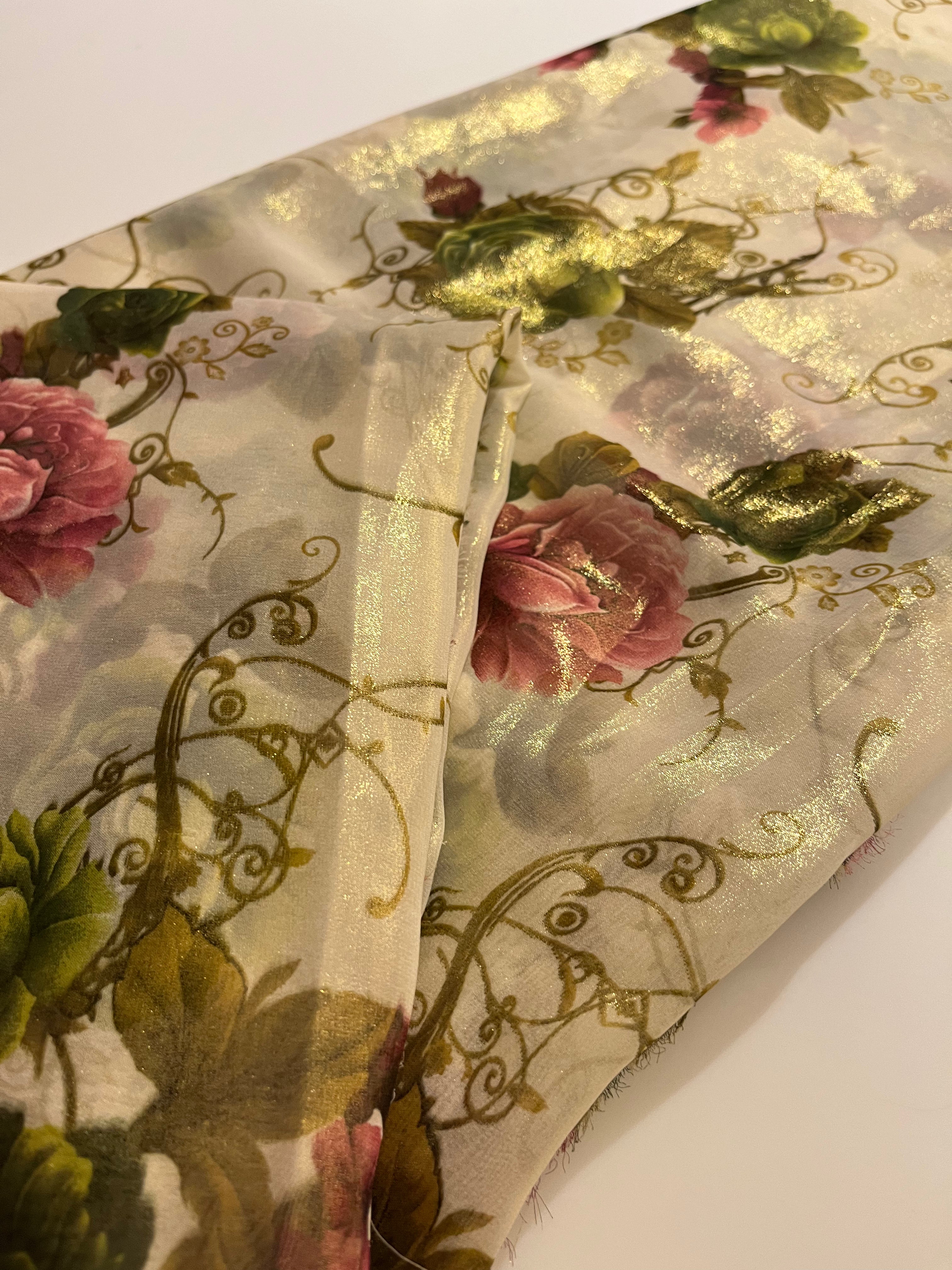 Pure Chiffon Glam Floral saree