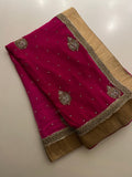Magenta Ombré Saree