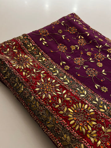 devdas paro wine saree