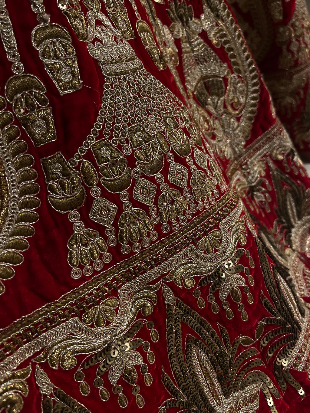 Velvet Bridal Lehenga