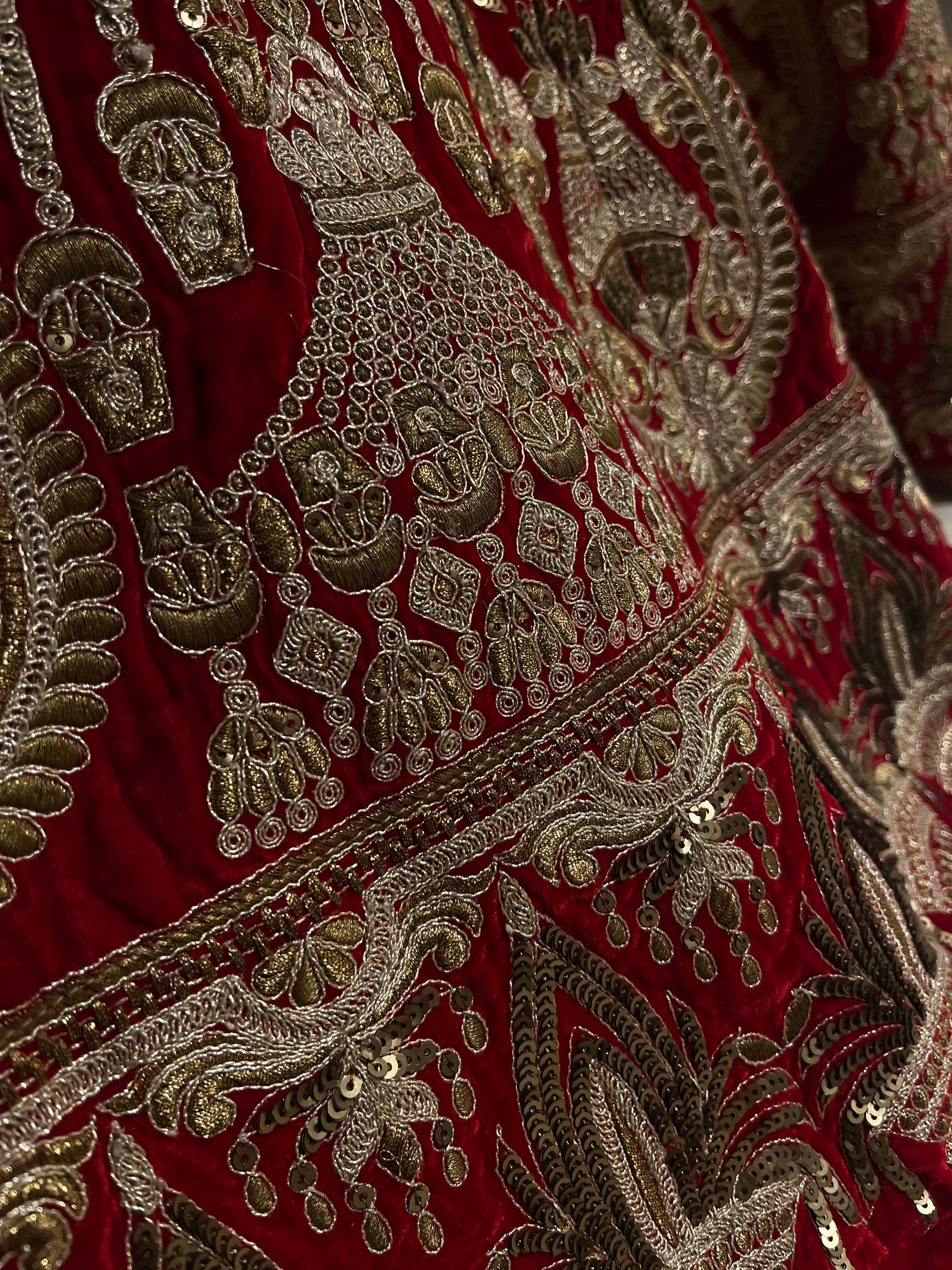 Velvet Bridal Lehenga
