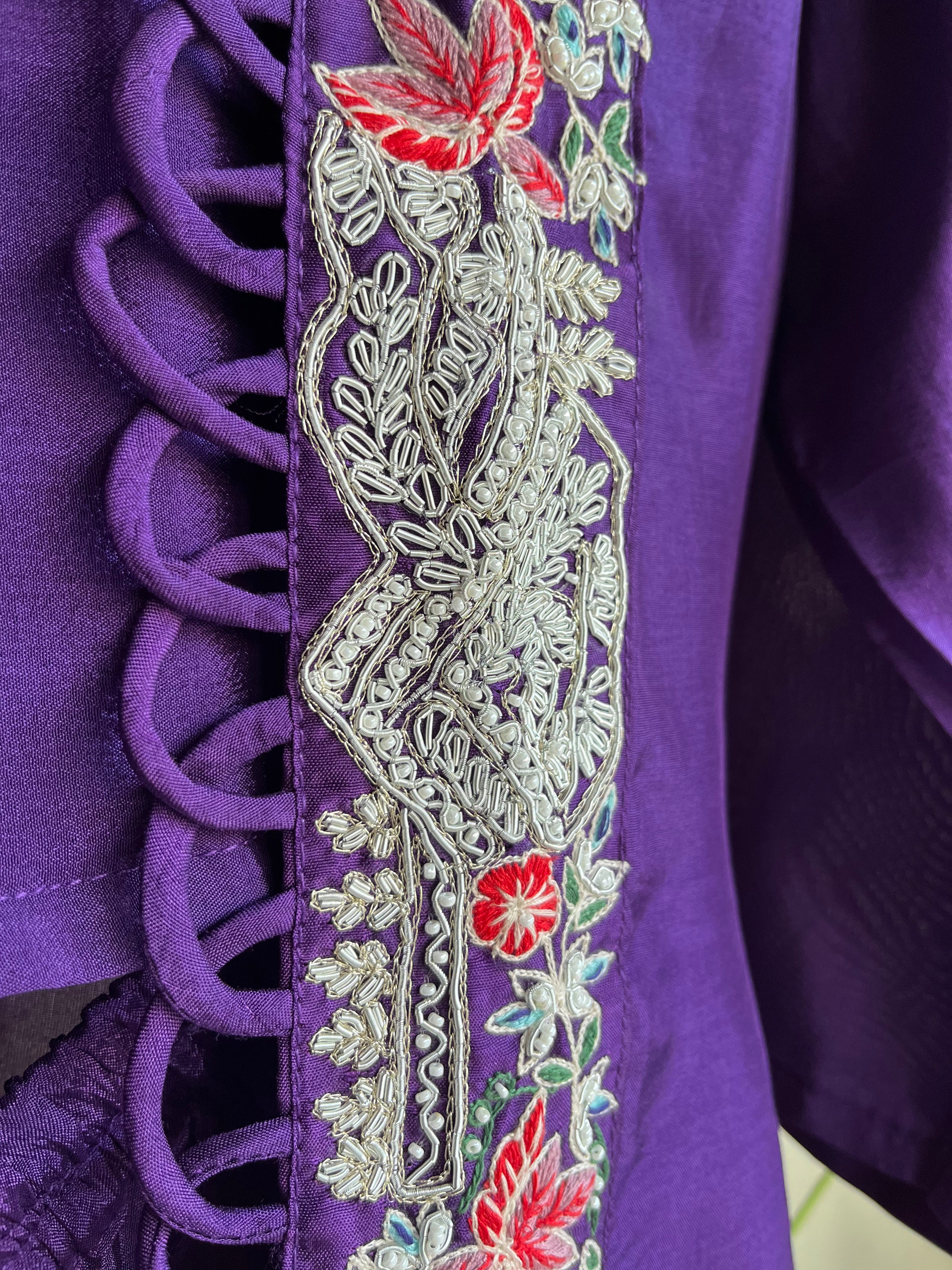 Purple Indo-Western Set