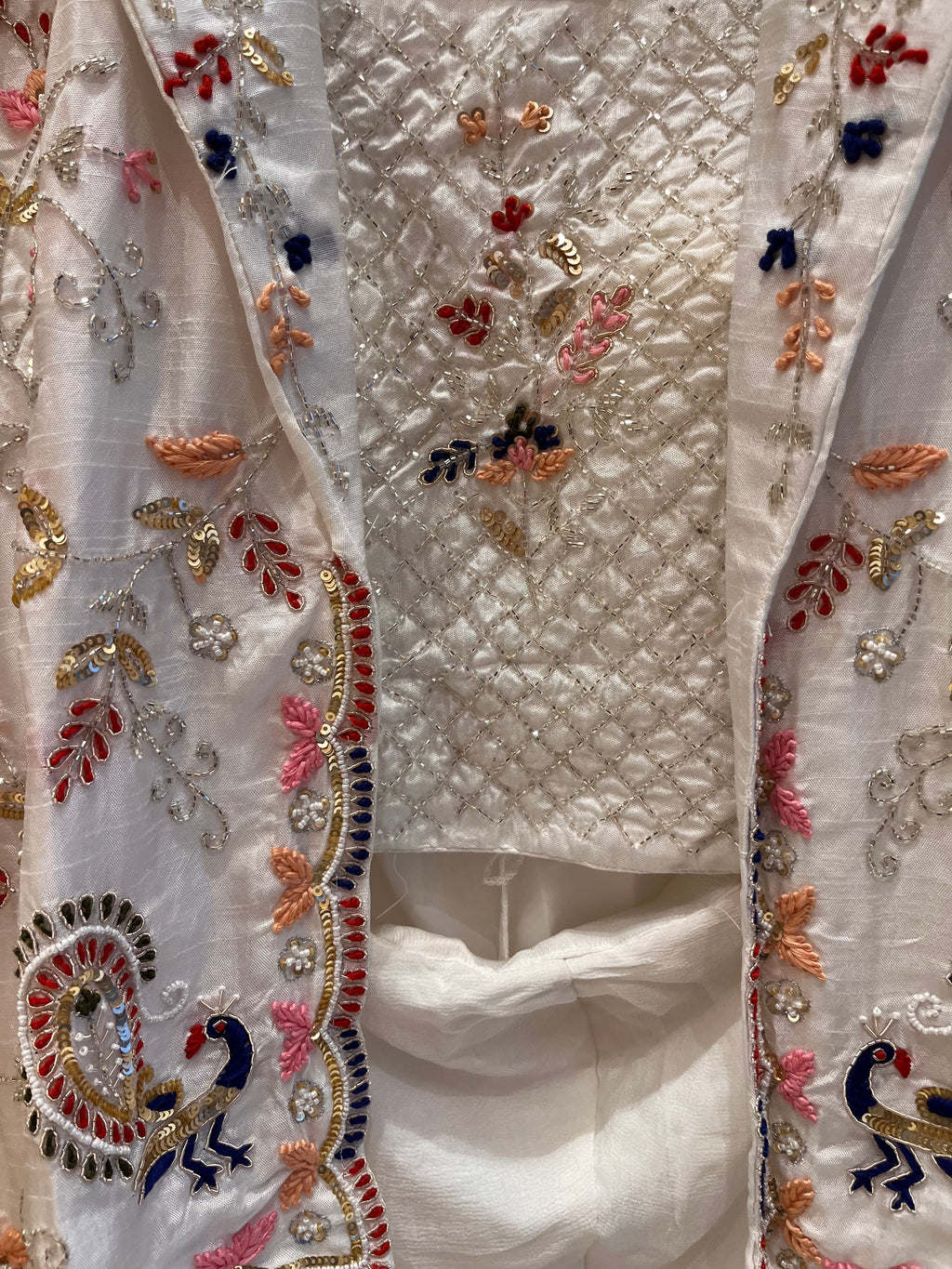 3 peice embroidered indo-western set