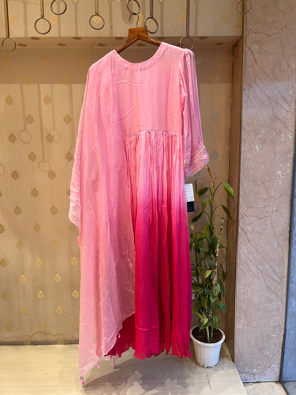 Pink Ombré Anarkali