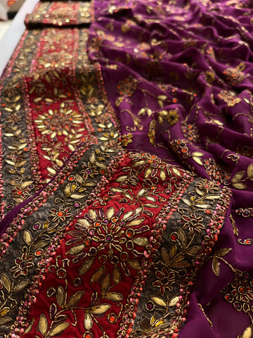 devdas paro wine saree