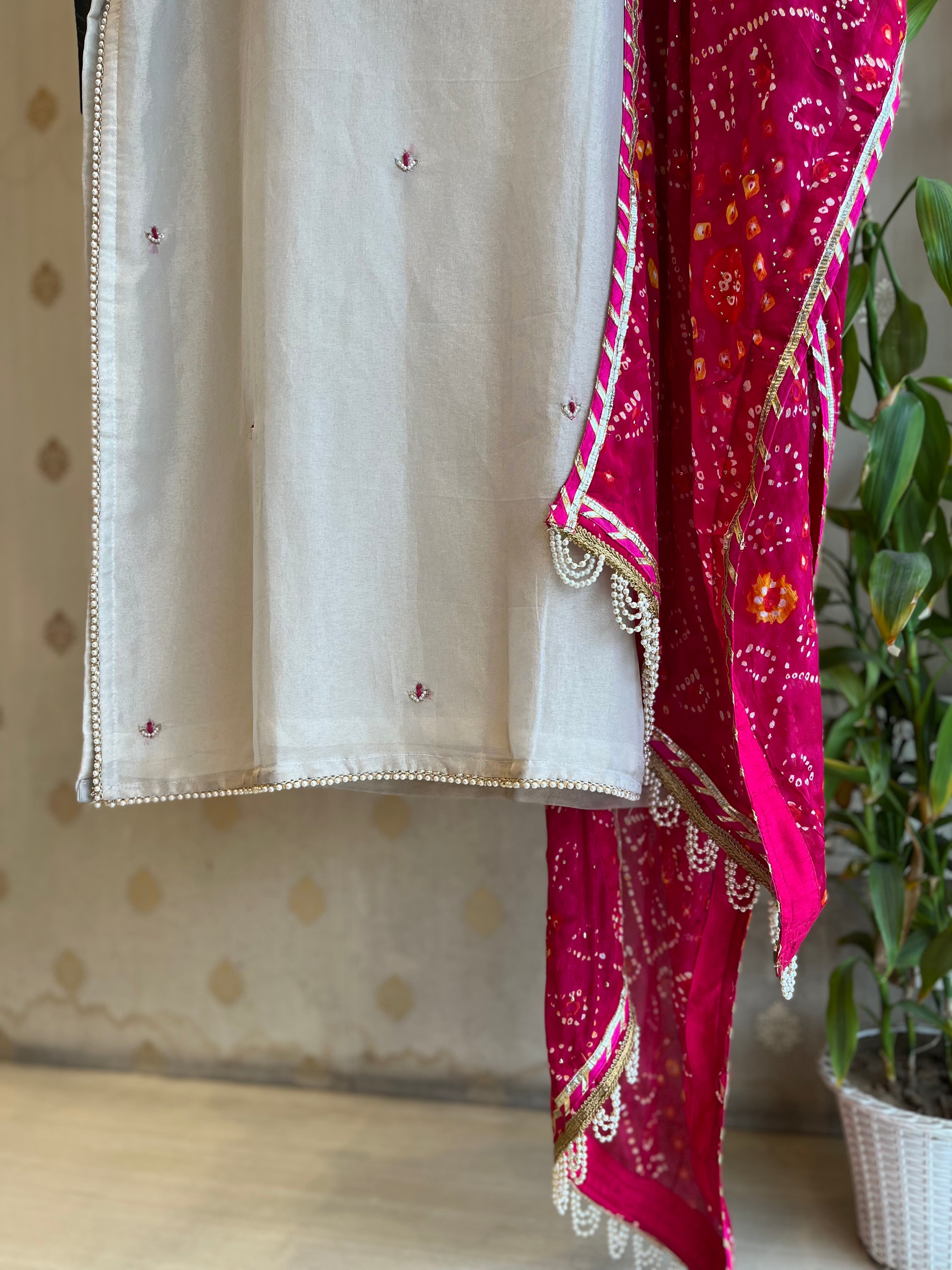 Shimmer Ivory Suit