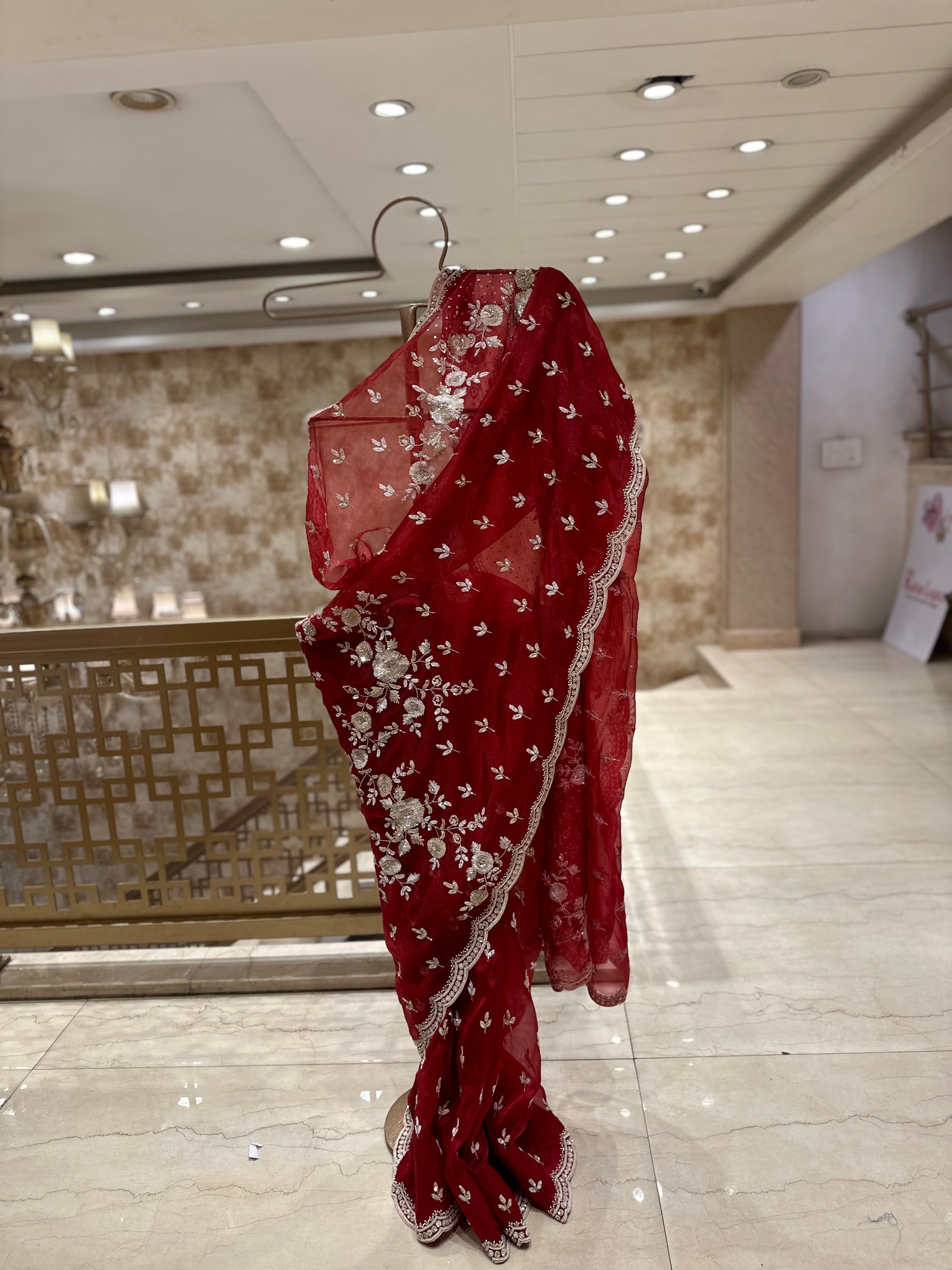 Evening Elegance in Deep Red