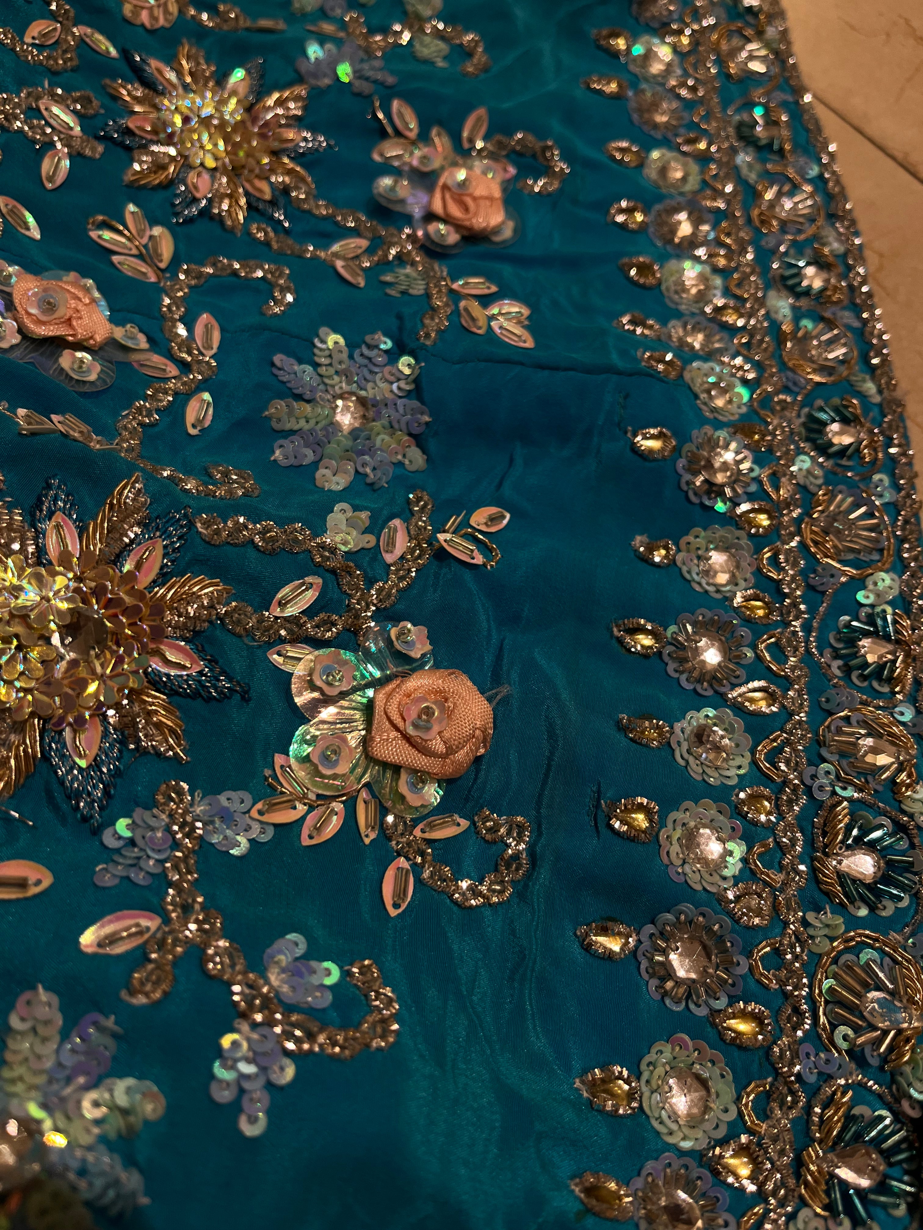 Sky Blue Elegant Lehenga set