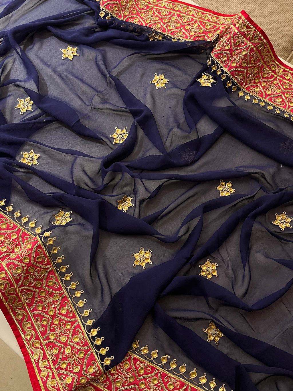 Pure Georgette Marwari Saree