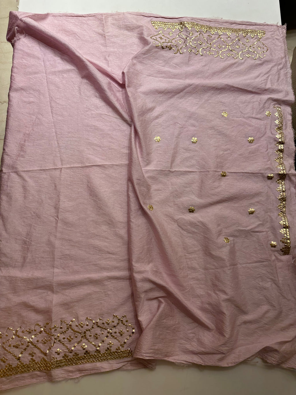 Zero size, Gotapatti fine handwork saree