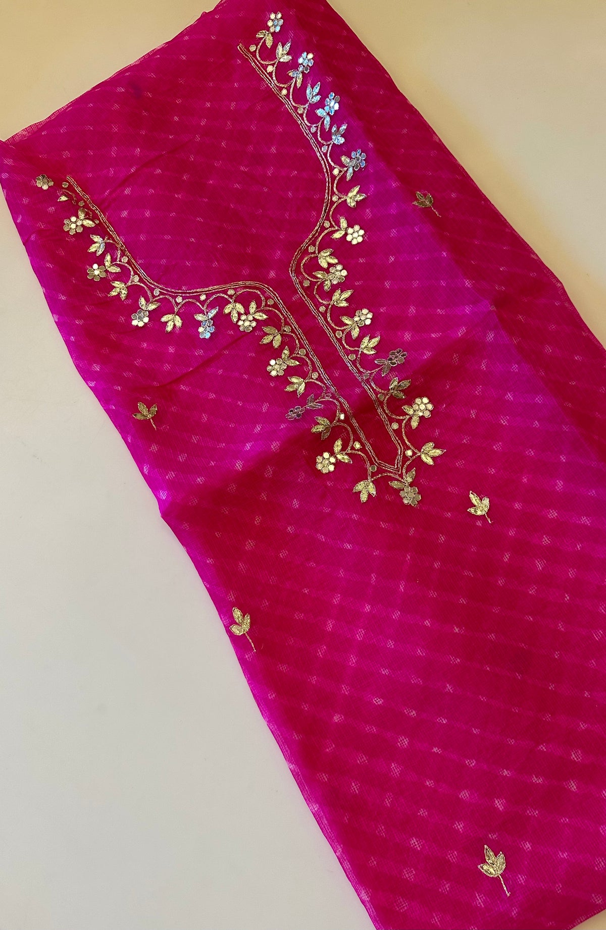 Pure Kotasilk unstitched kurta