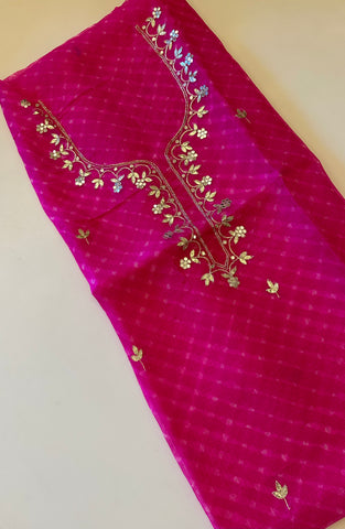 Pure Kotasilk unstitched kurta