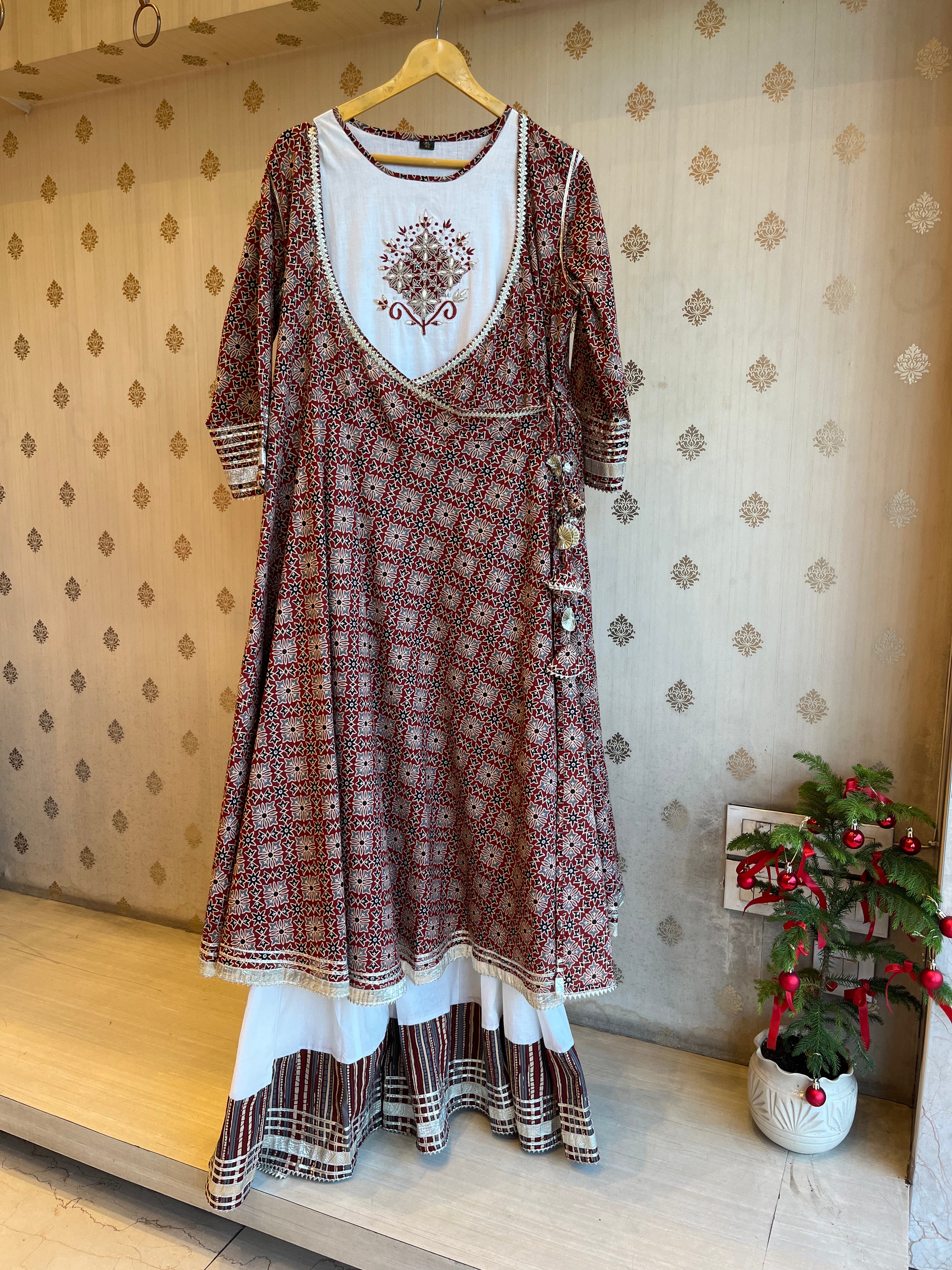 Printed Cotton Angrakha