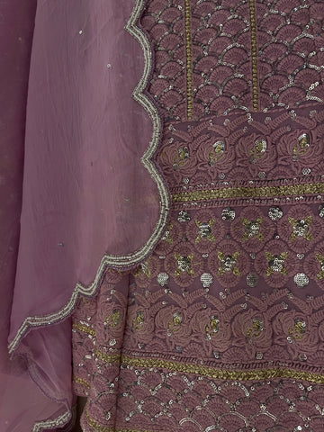 Pastel Pink Chikankari Lehenga Set