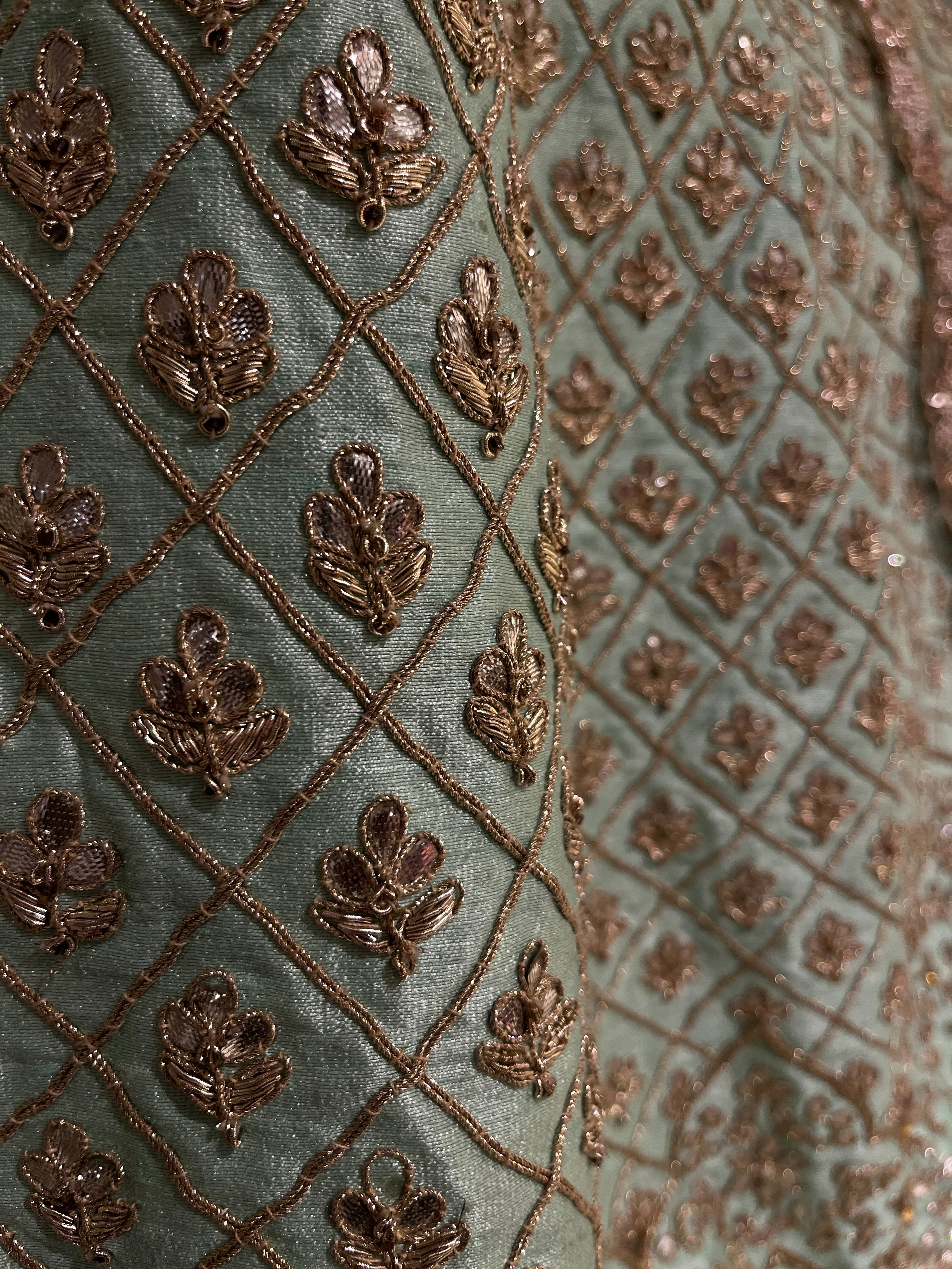 Mint Green Lehenga Set