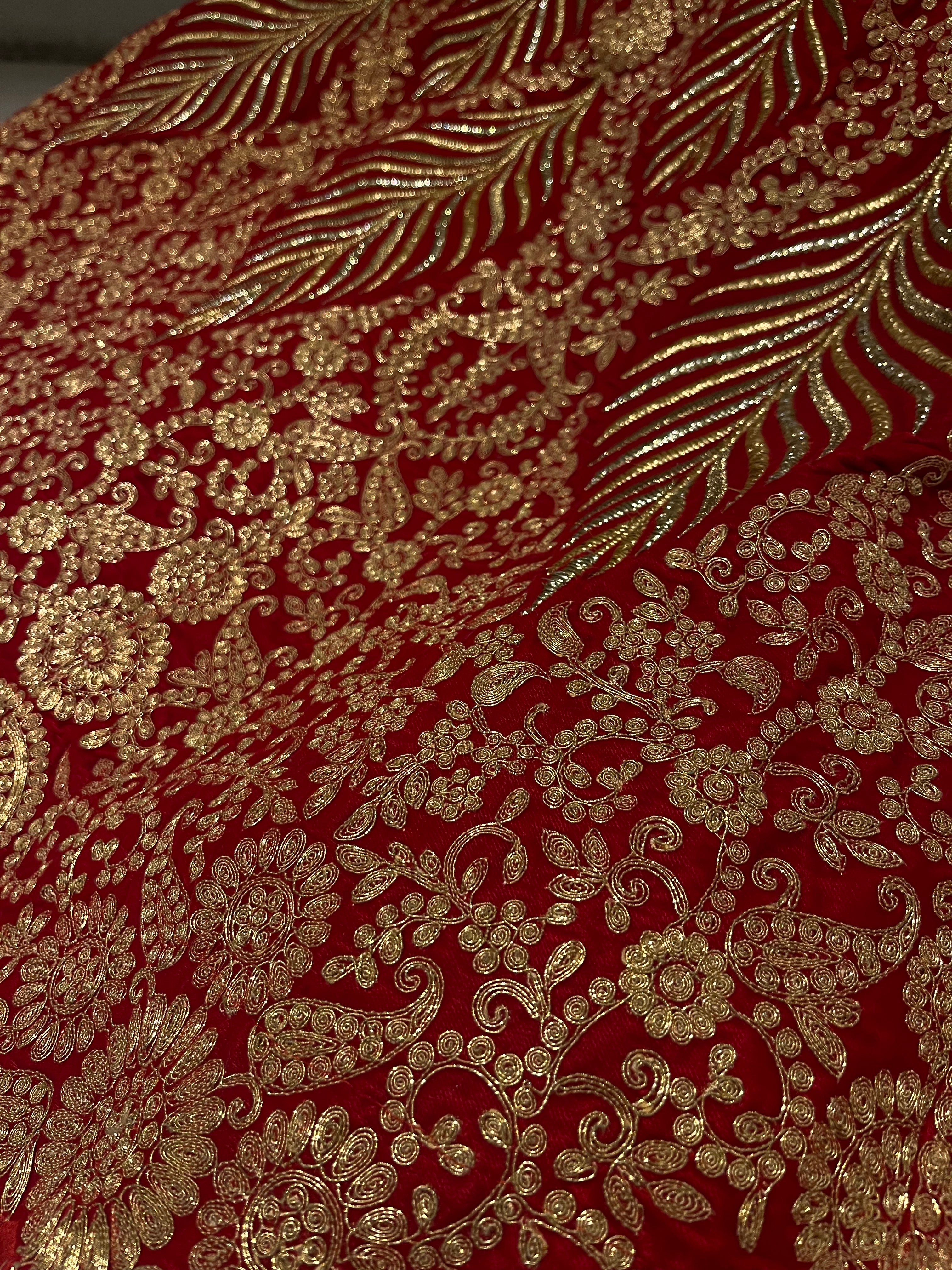 Bridal Leaf Lehenga Skirt