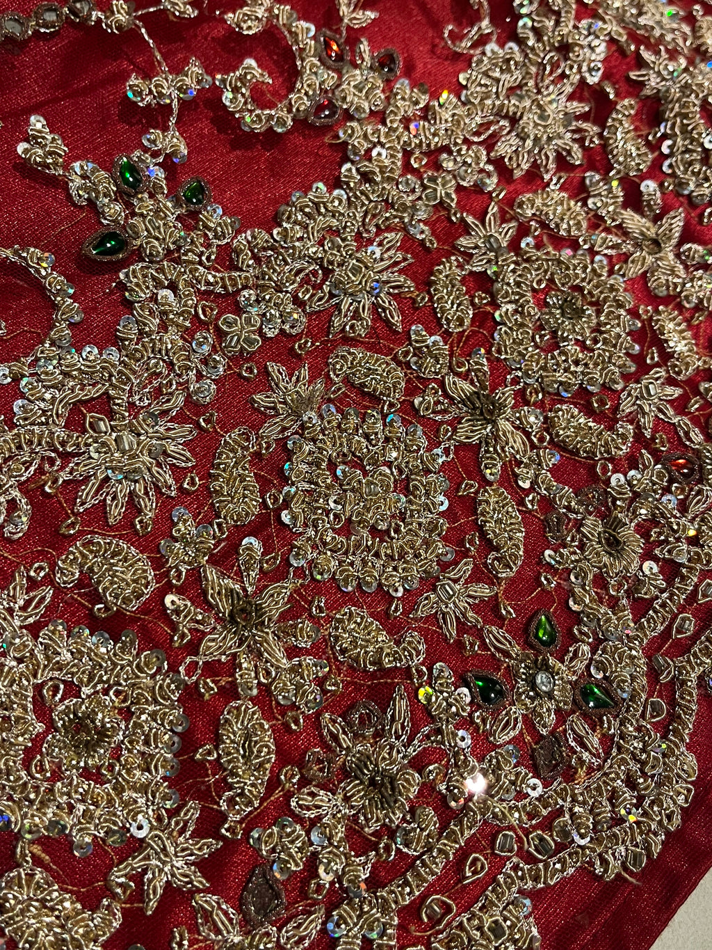 bridal sequins glam lehenga set