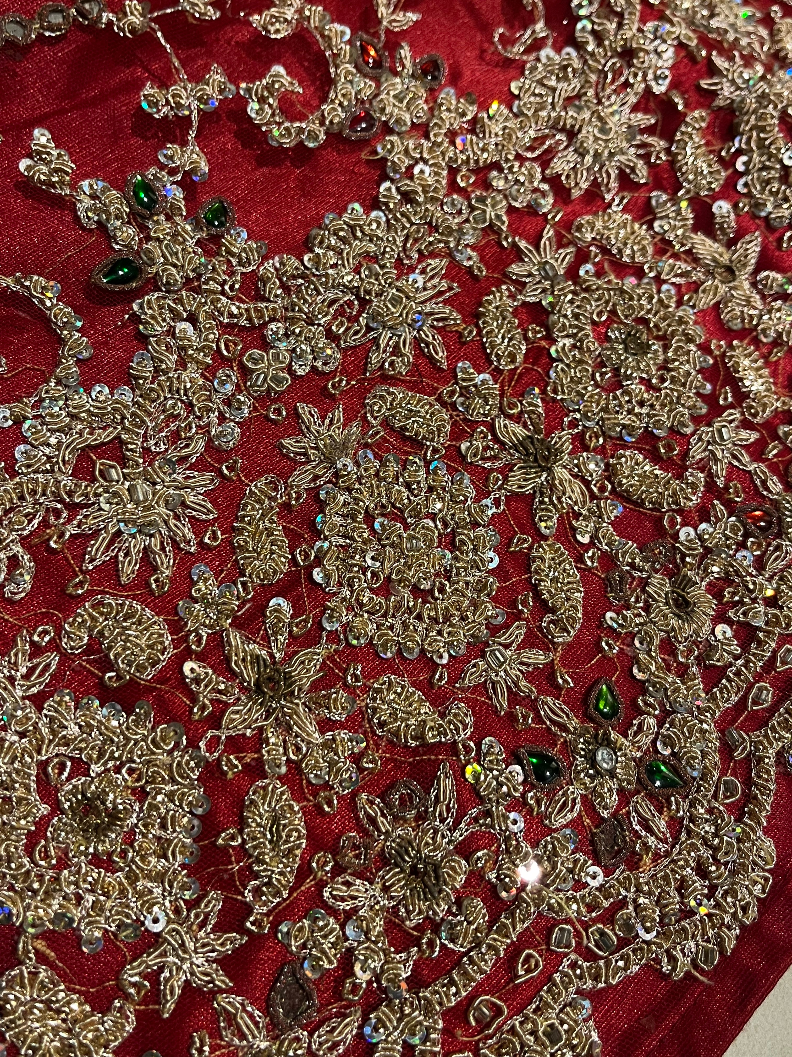 bridal sequins glam lehenga set
