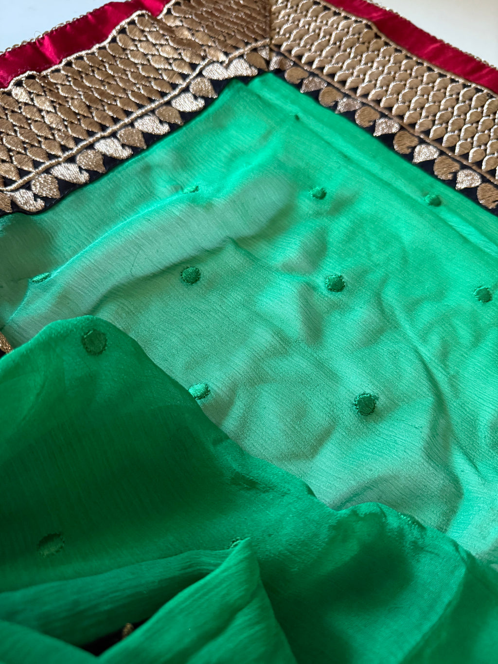 Paan Chiffon Saree