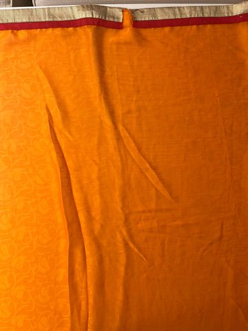 Tangerine Half-Half saree