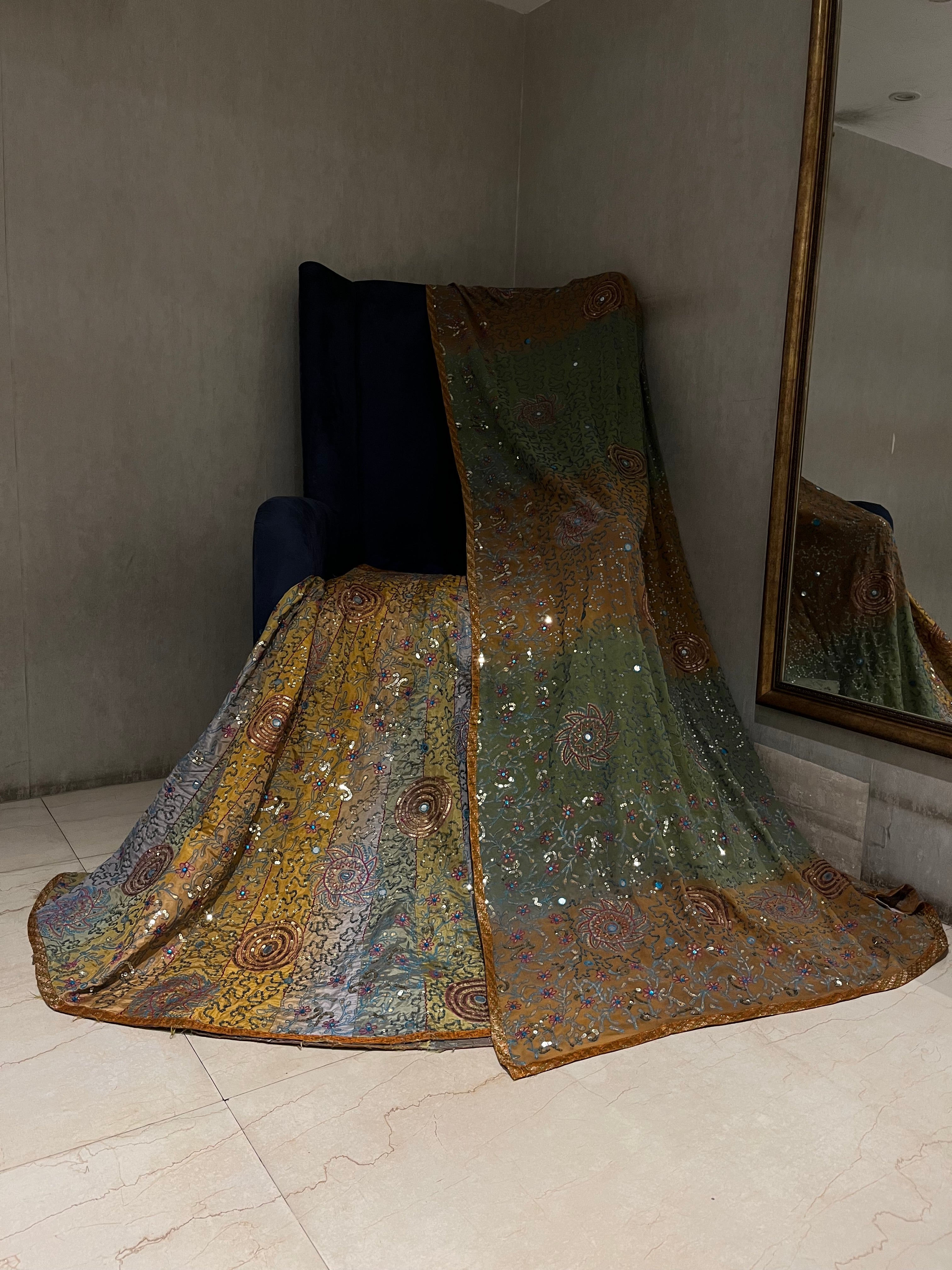 Rusty multicoloured Lehenga Set