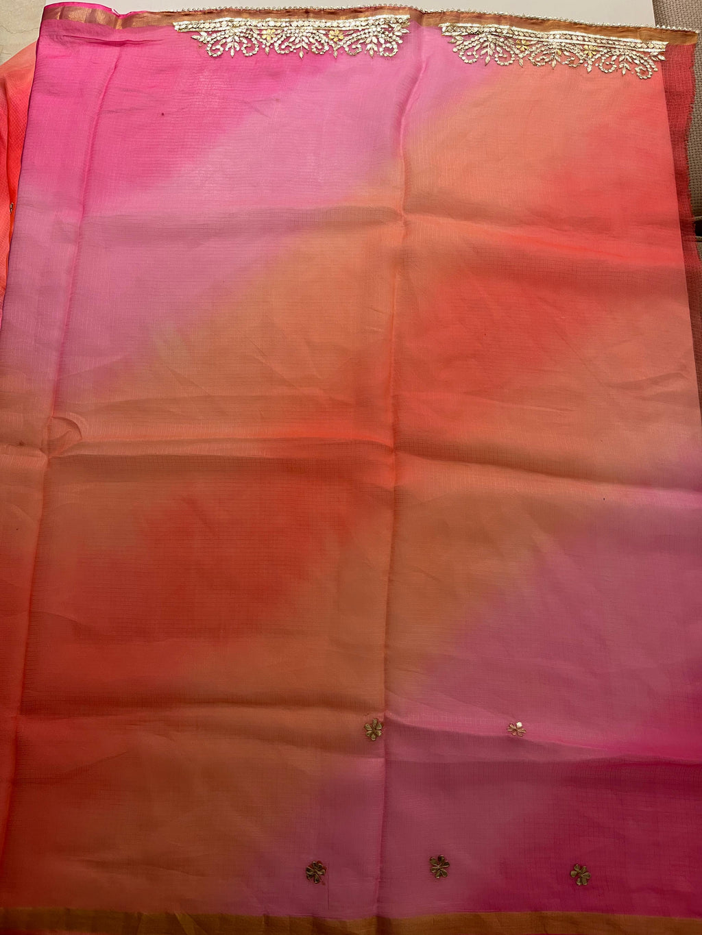Orange pink shaded