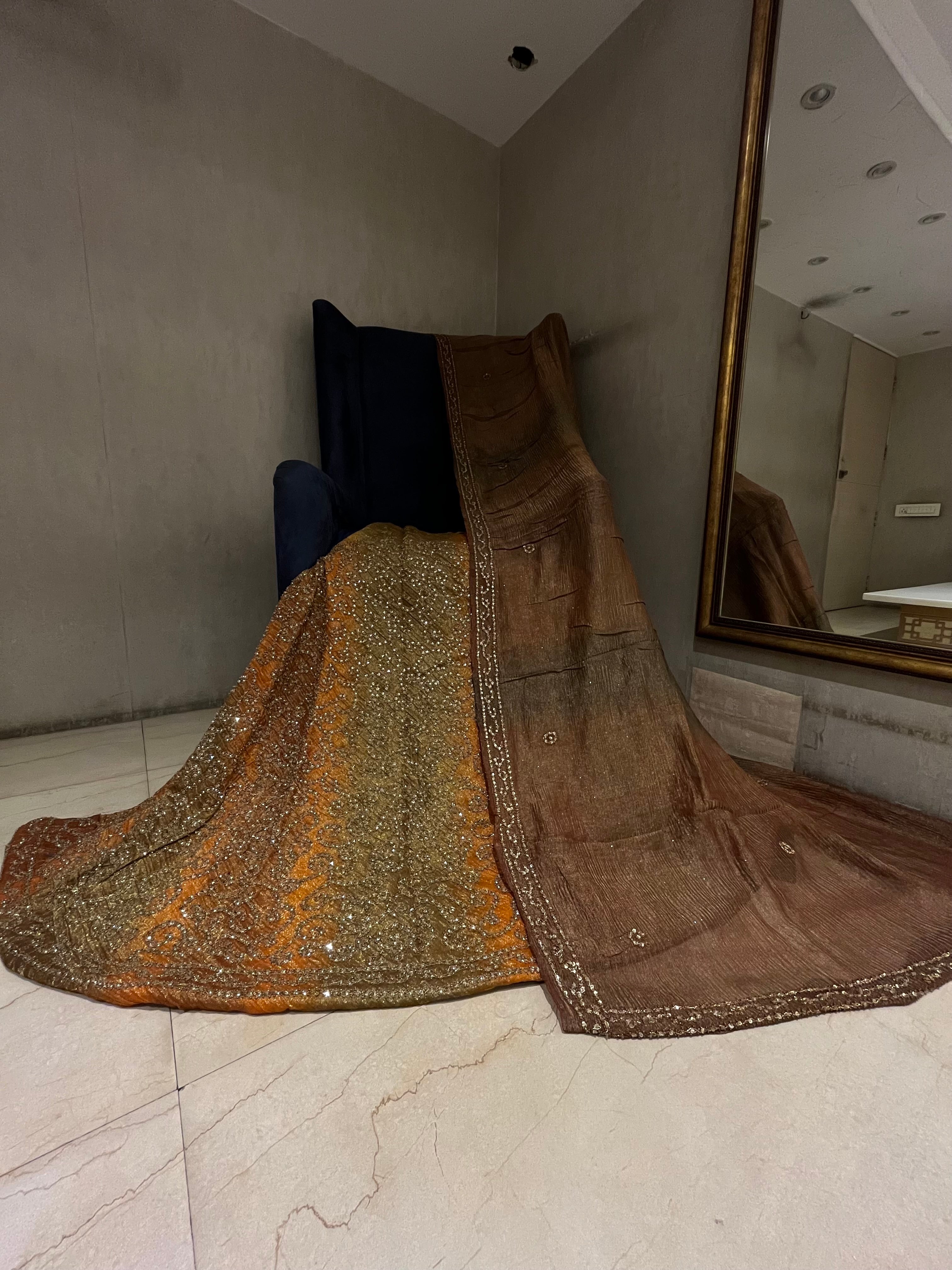 sangria sequins lehenga set