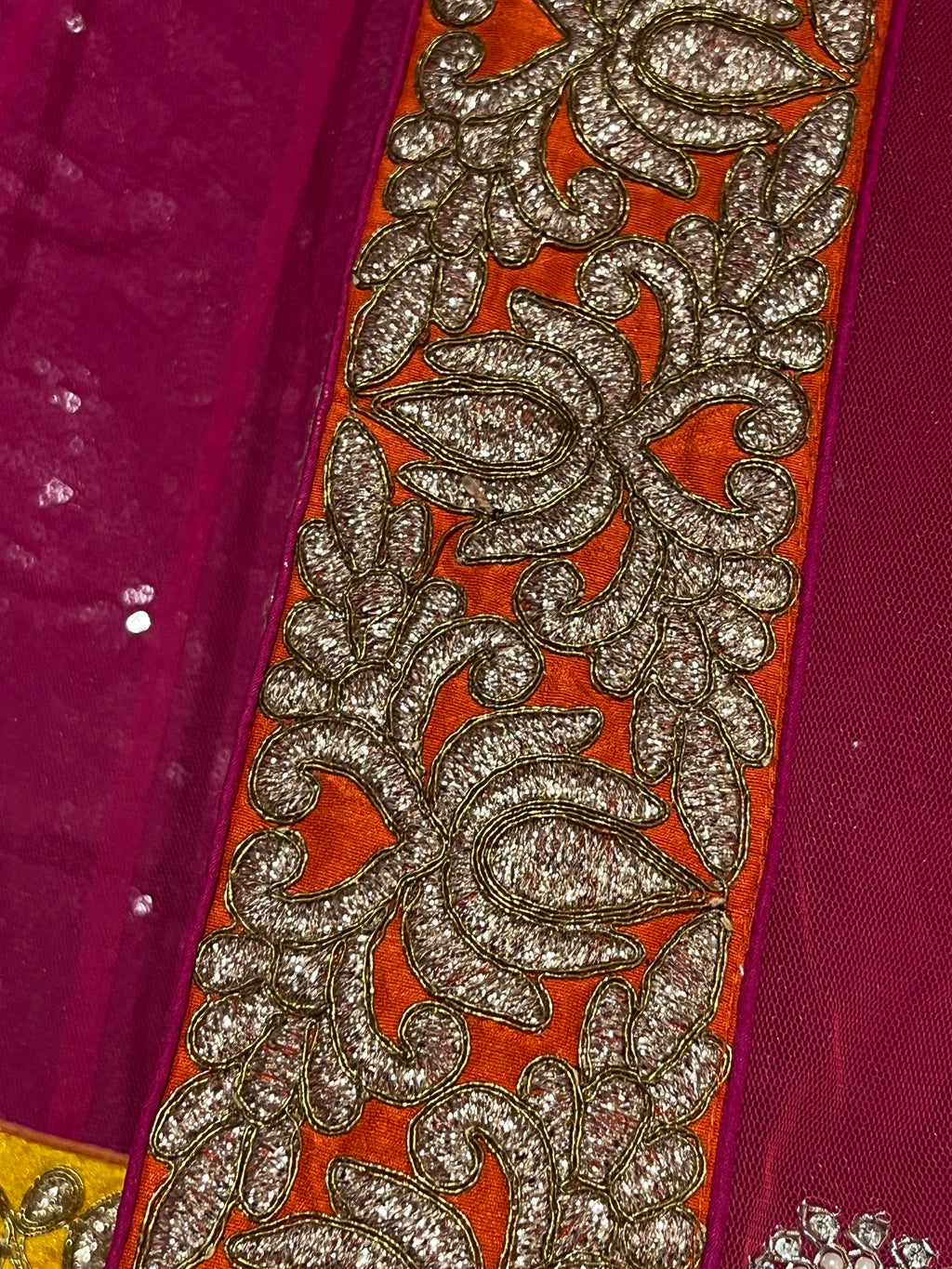 Raani Pink sequins lehenga set