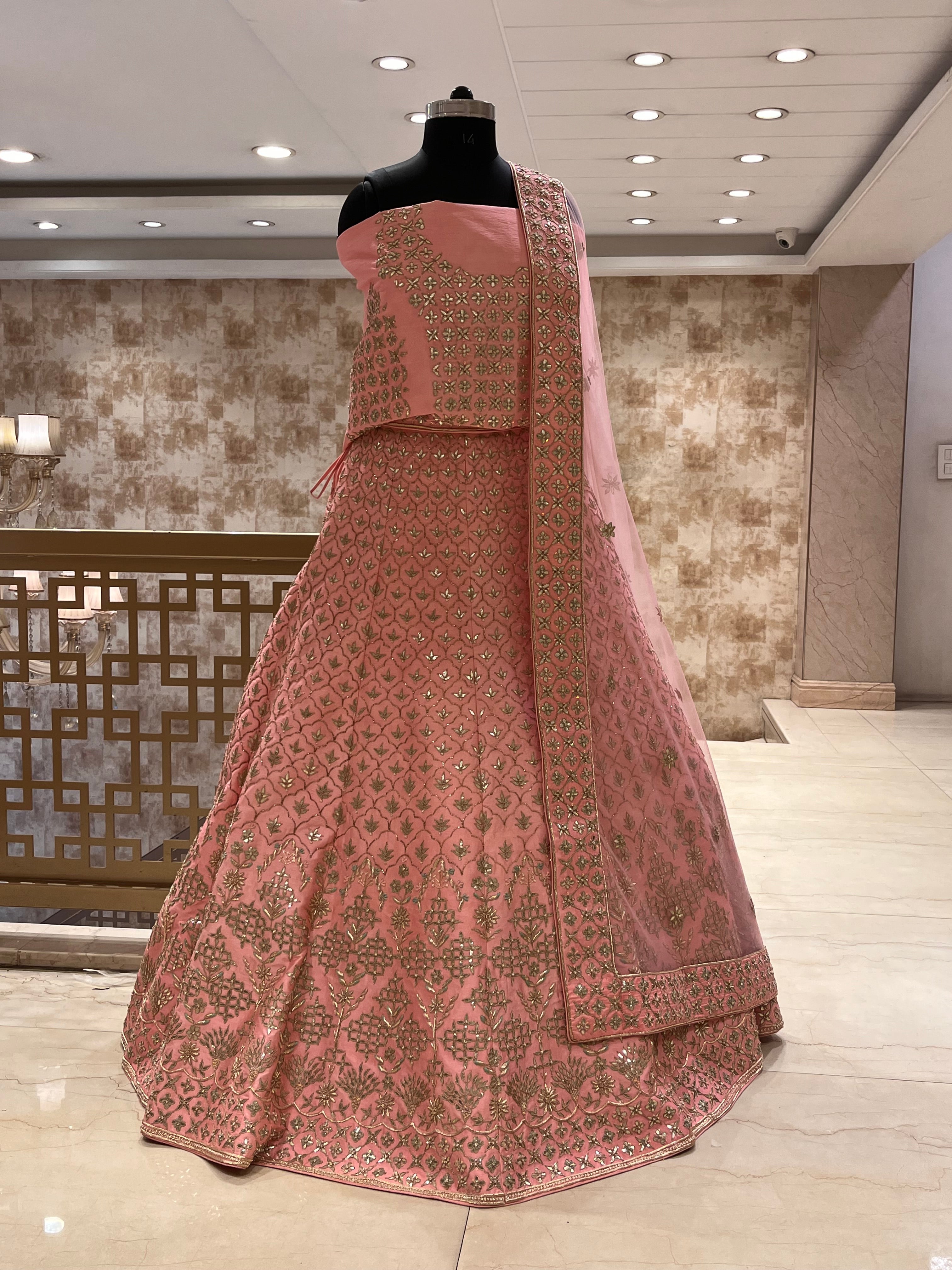 Jaipuri Bindori Bridal Lehenga set
