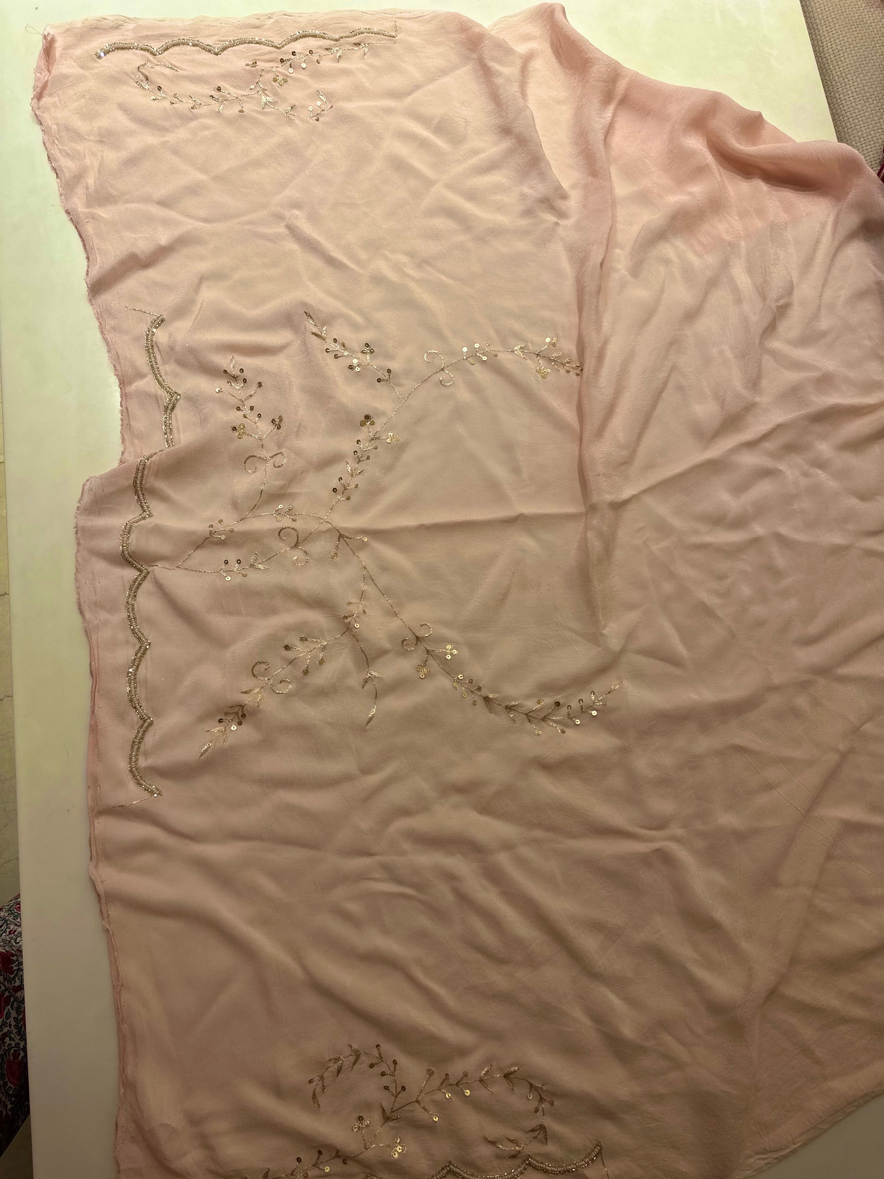 Rose Gold saree