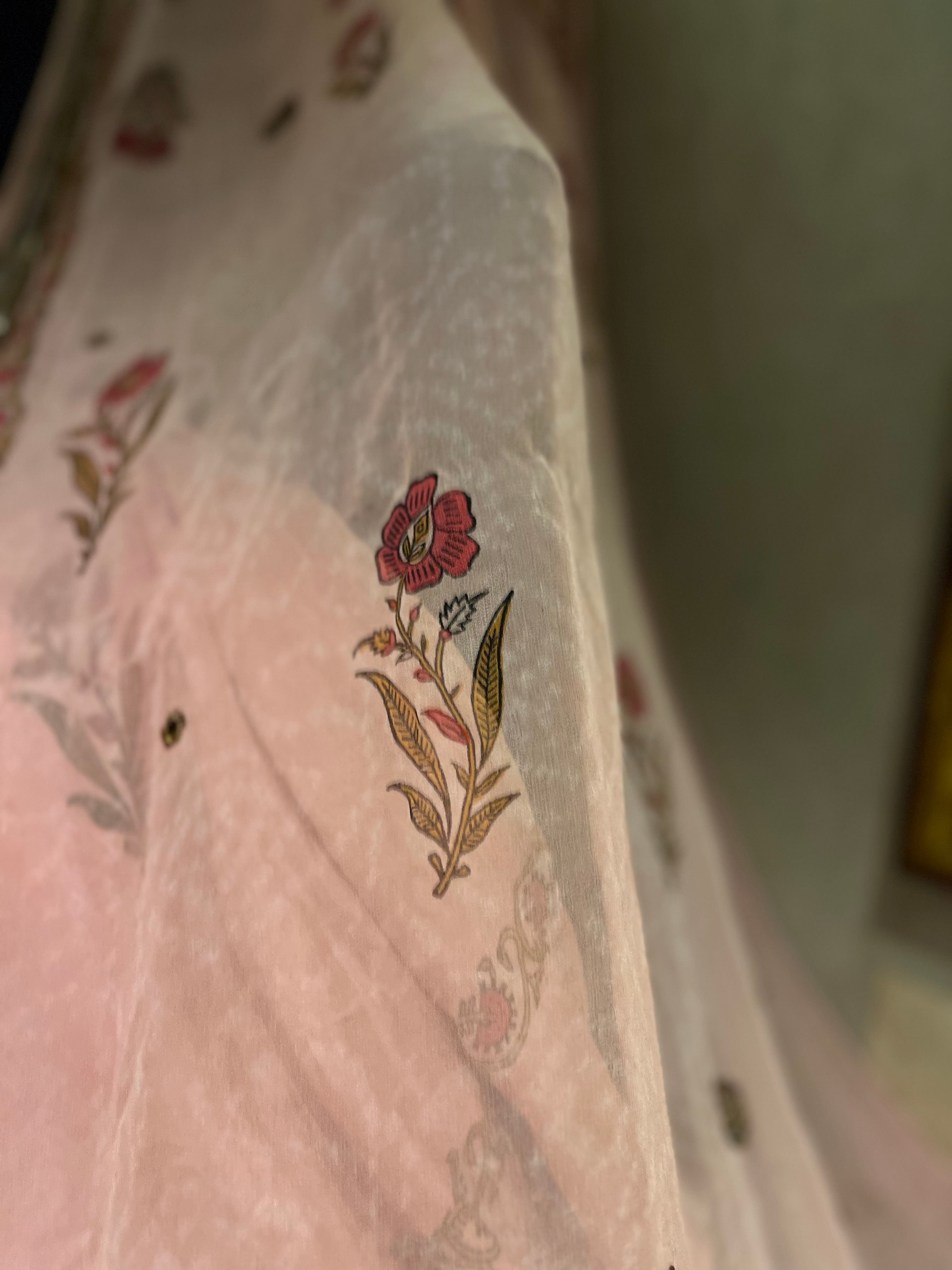 Printed Pink Lehenga Set