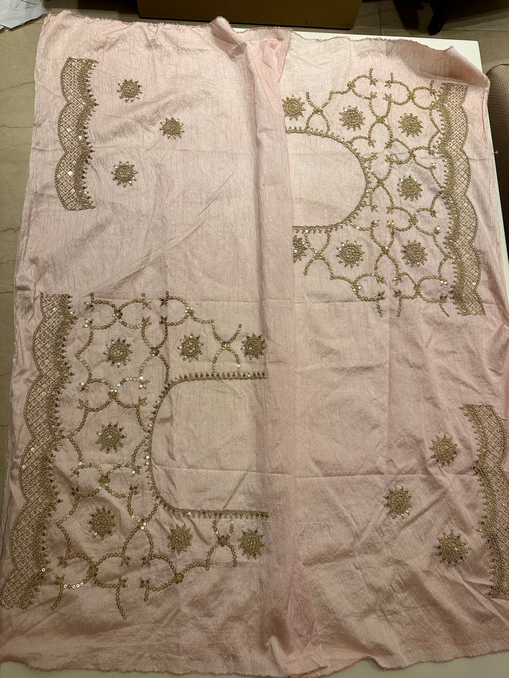 Dori Sequins Rajwada saree