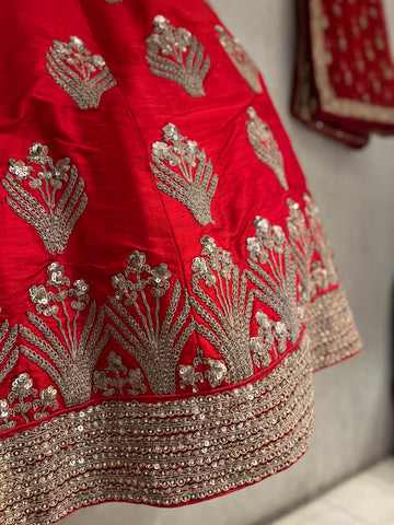 Bridal Red Lehenga Set