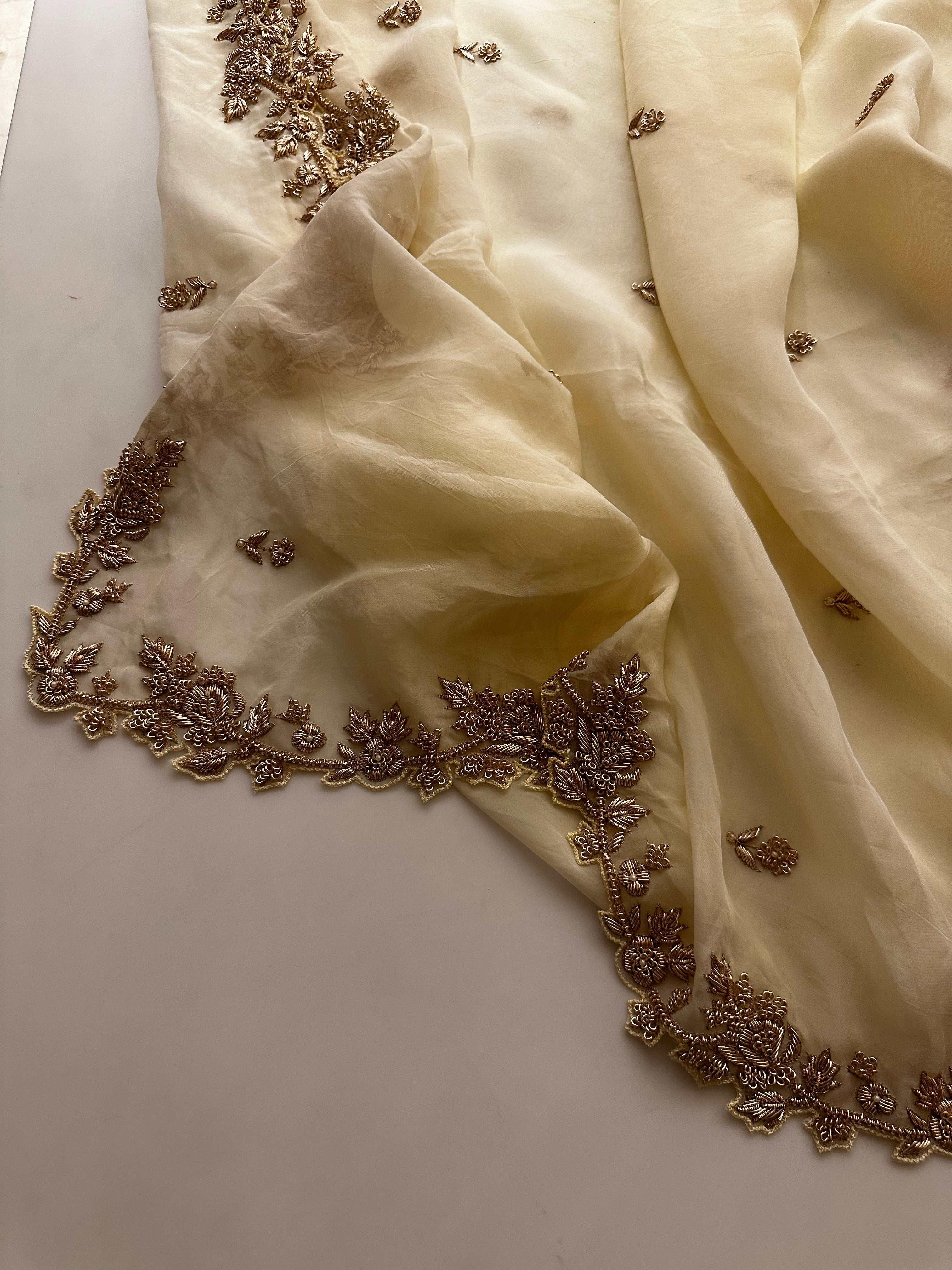 Chaand Zardozi Saree