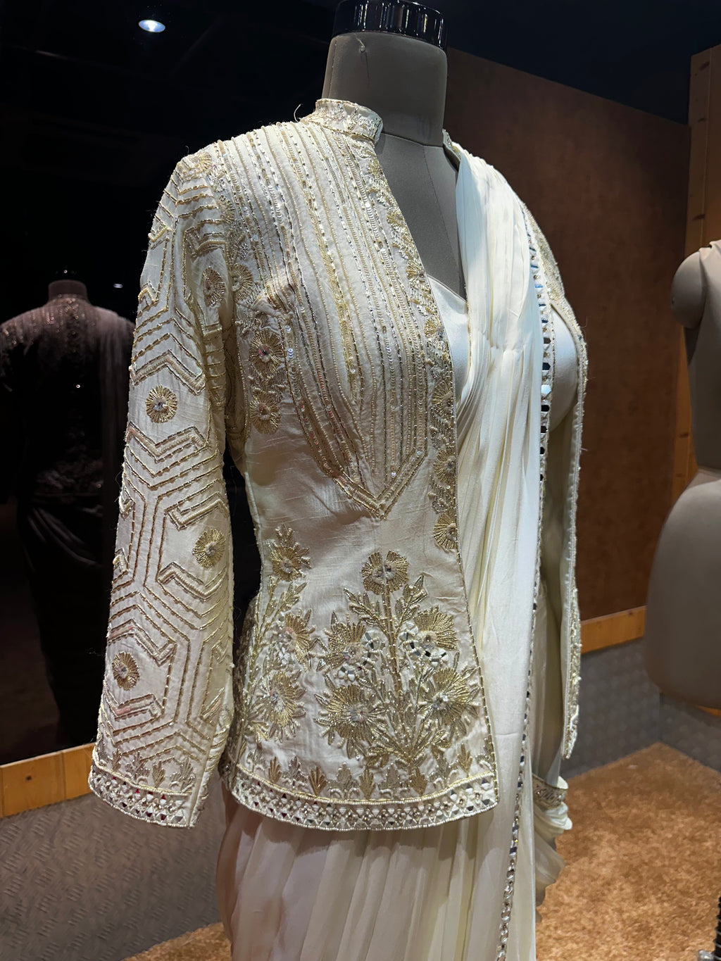 Victorian Silk Indo western set
