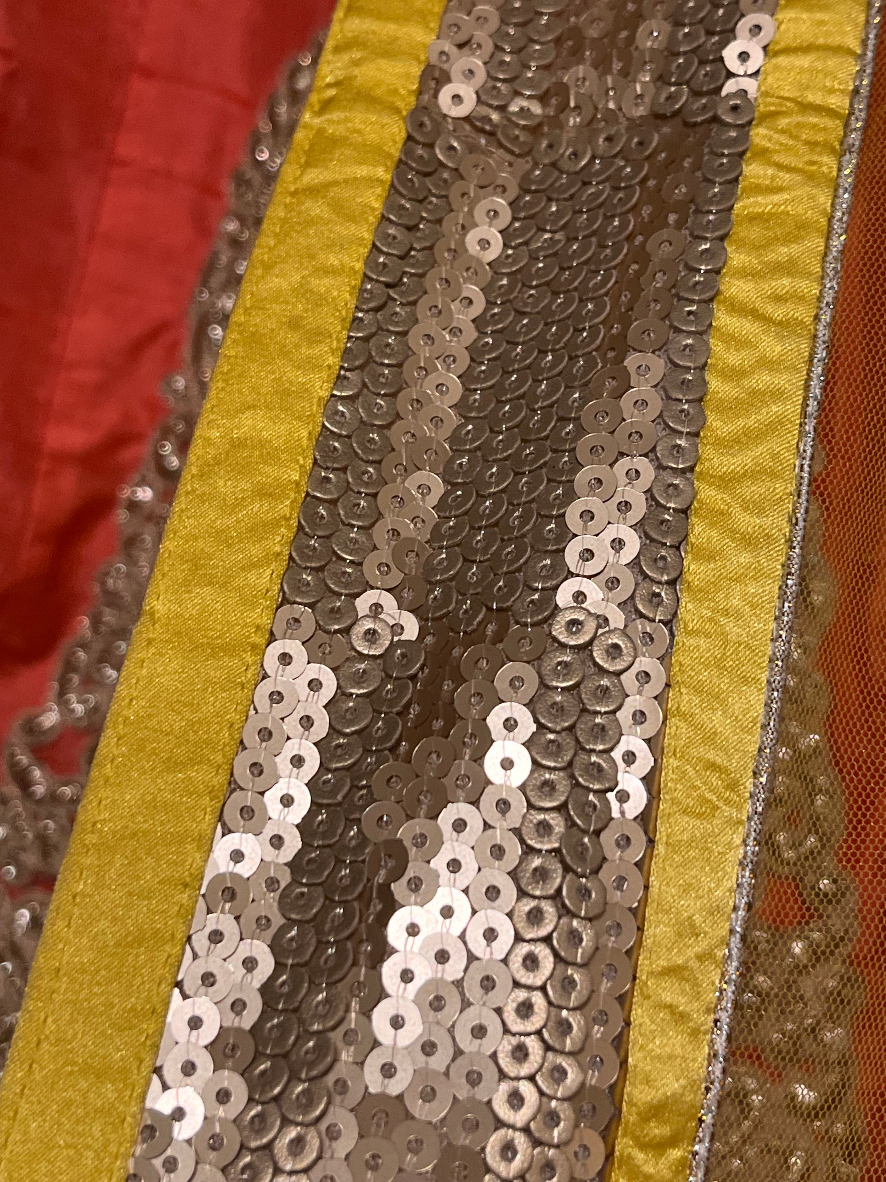 yellow&peach lehenga set