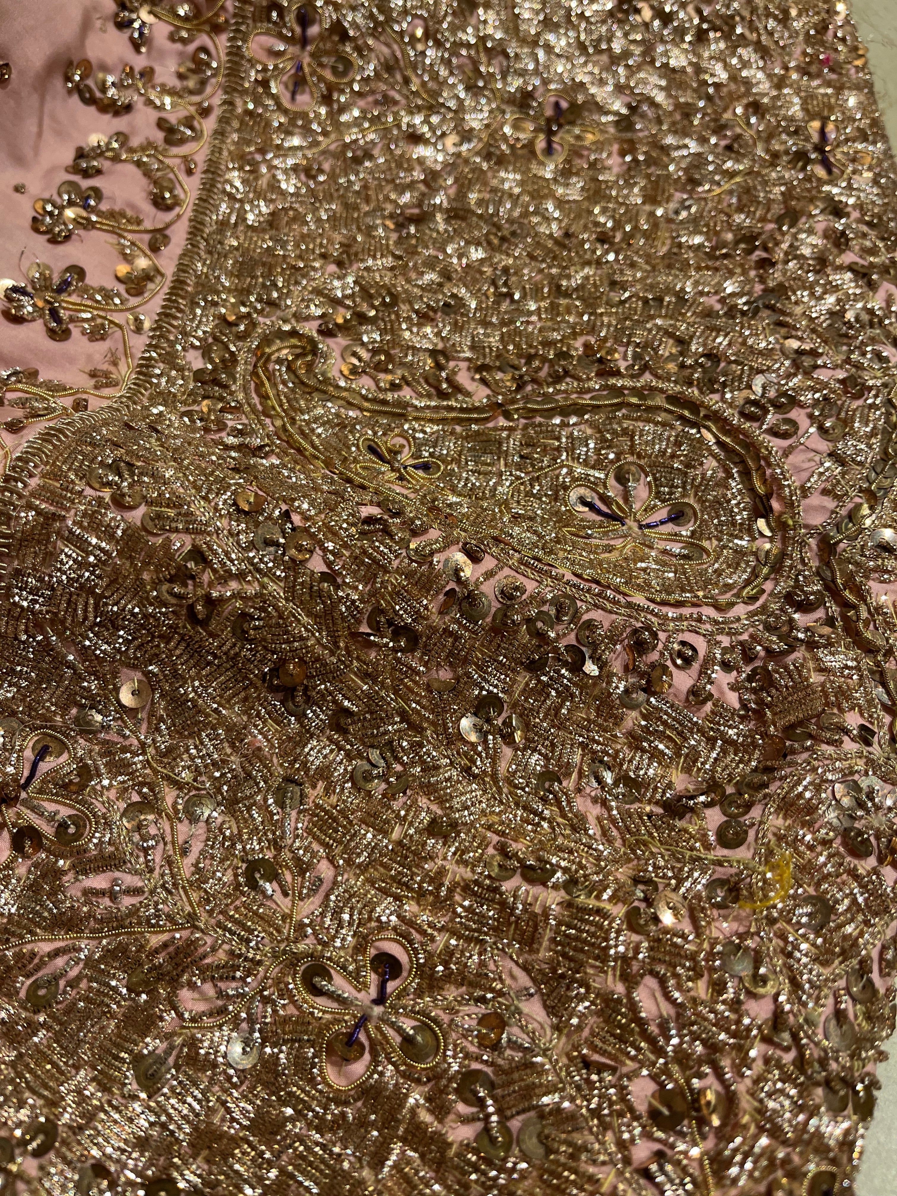 Pastel Pink & Golden Charm Lehenga Set