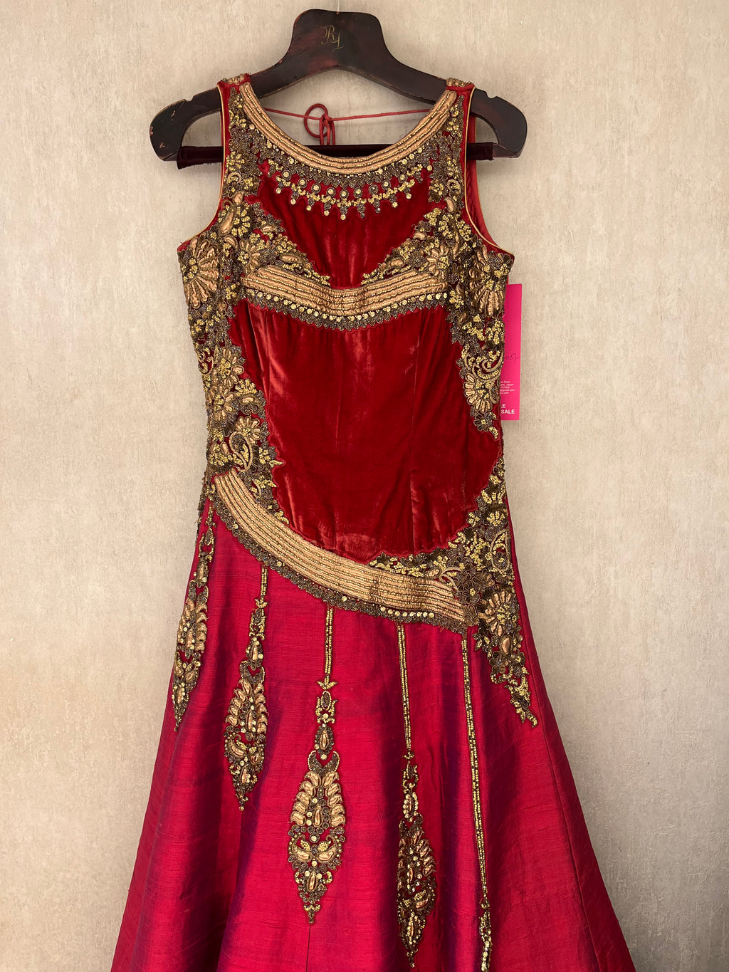 Red Silk Gown