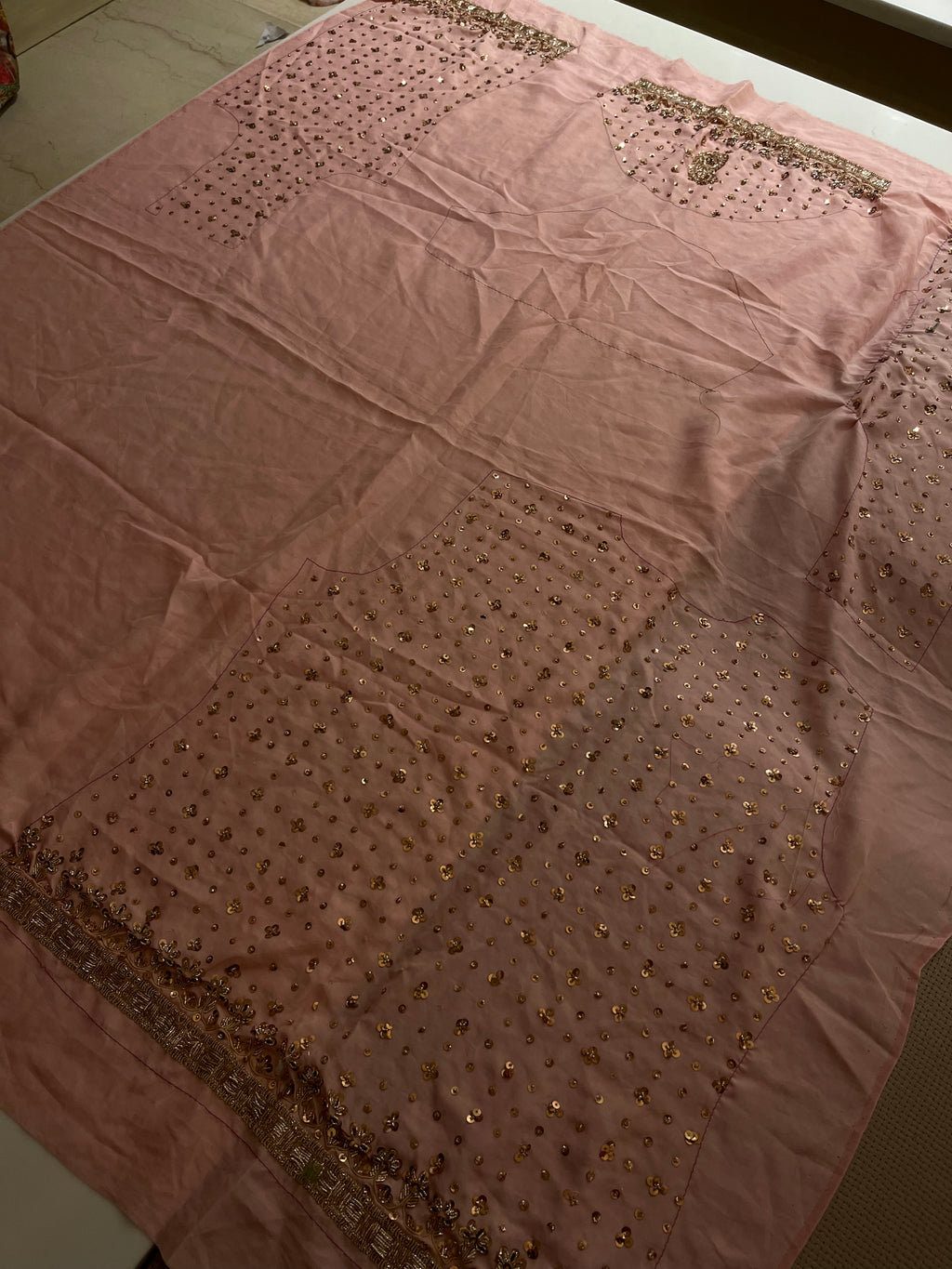 Pastel Pink & Golden Charm Lehenga Set