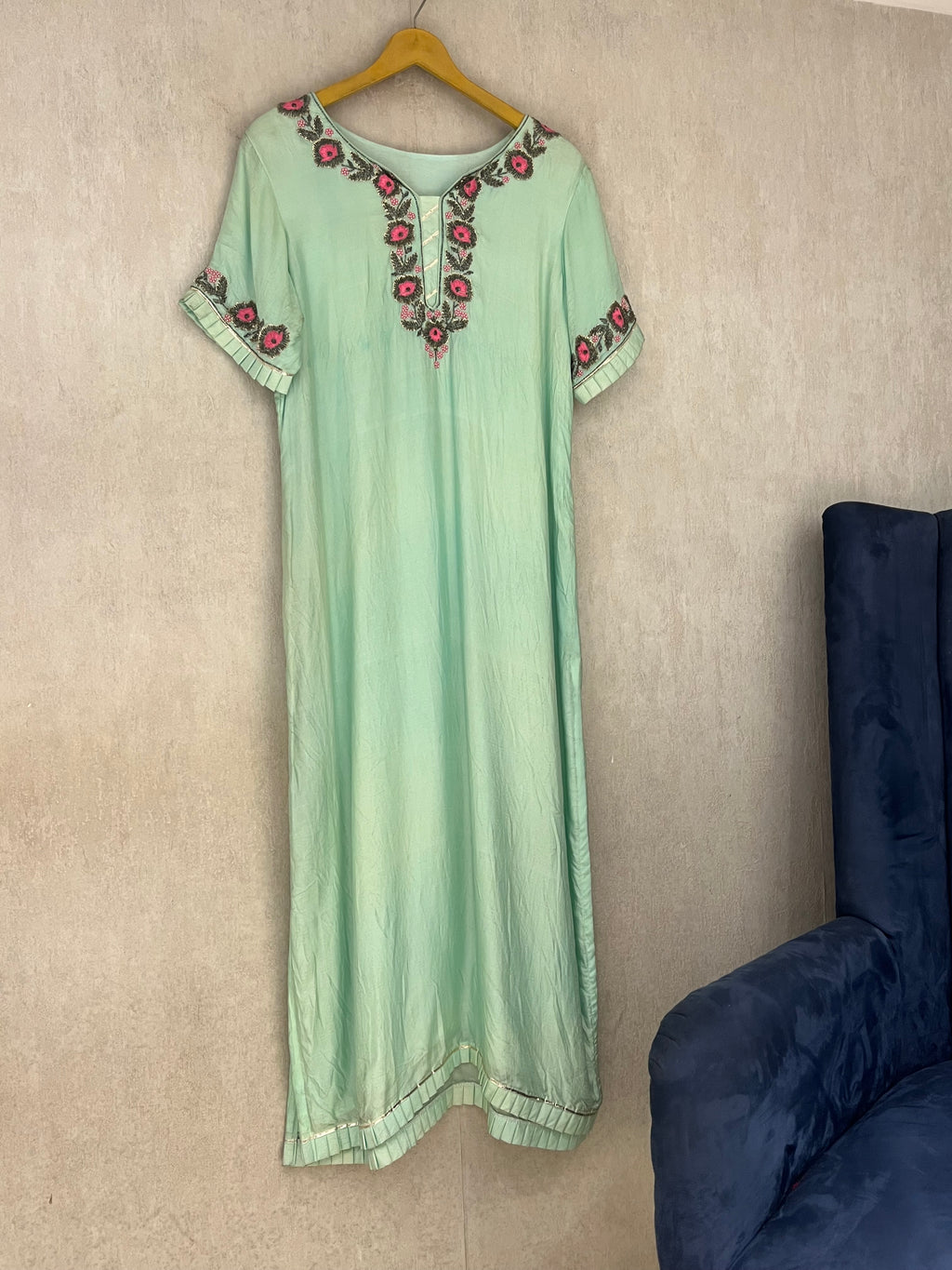 Mint Green Long Kurti