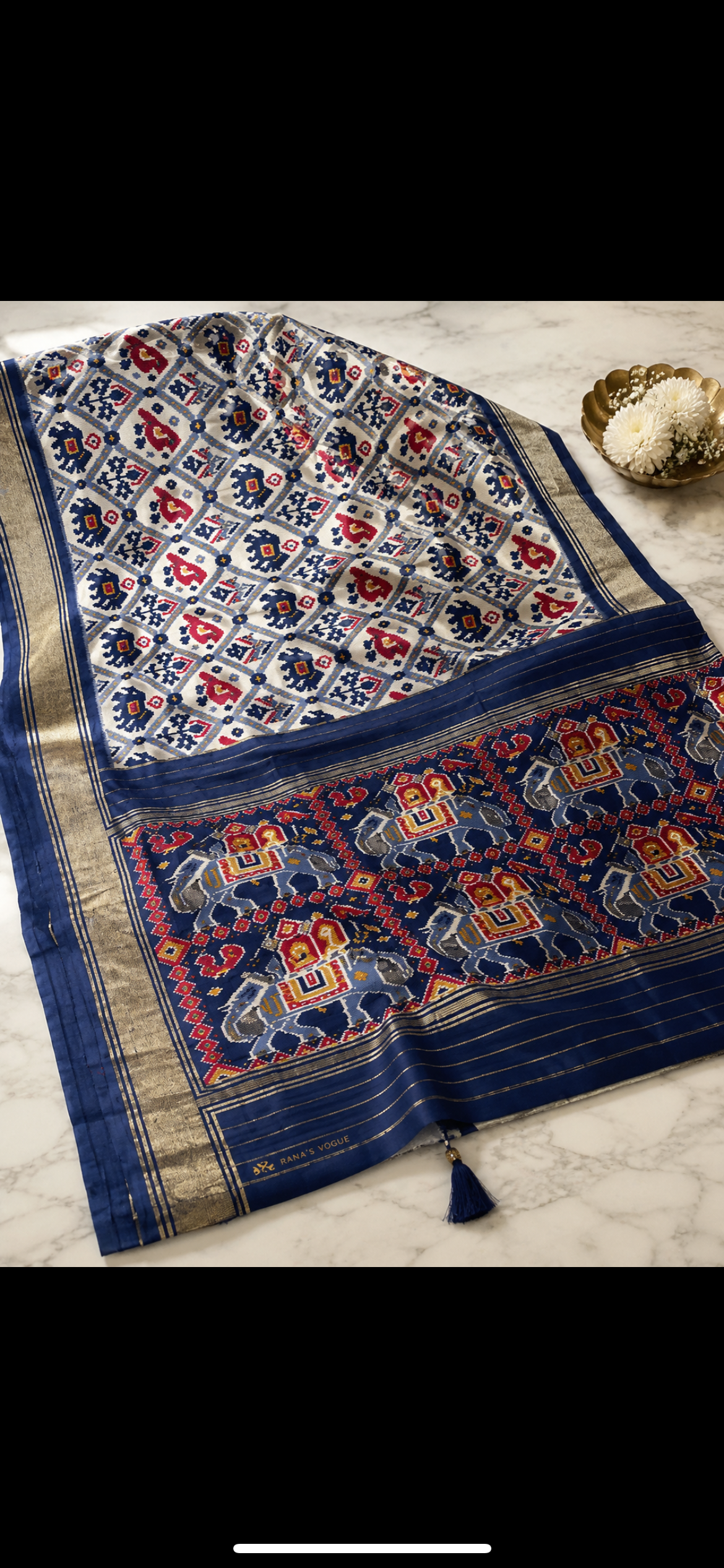 Patola print silk saree