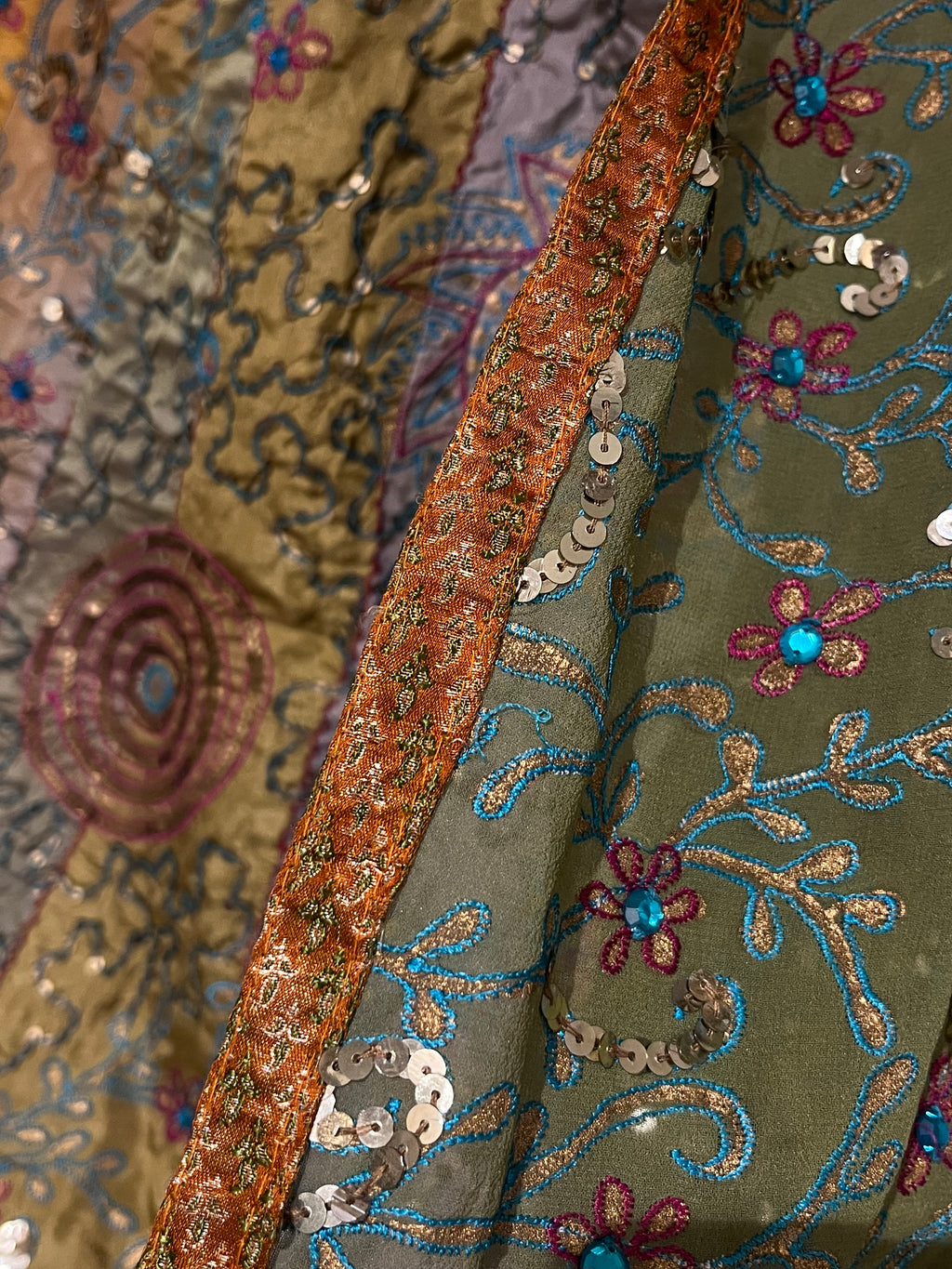 Rusty multicoloured Lehenga Set