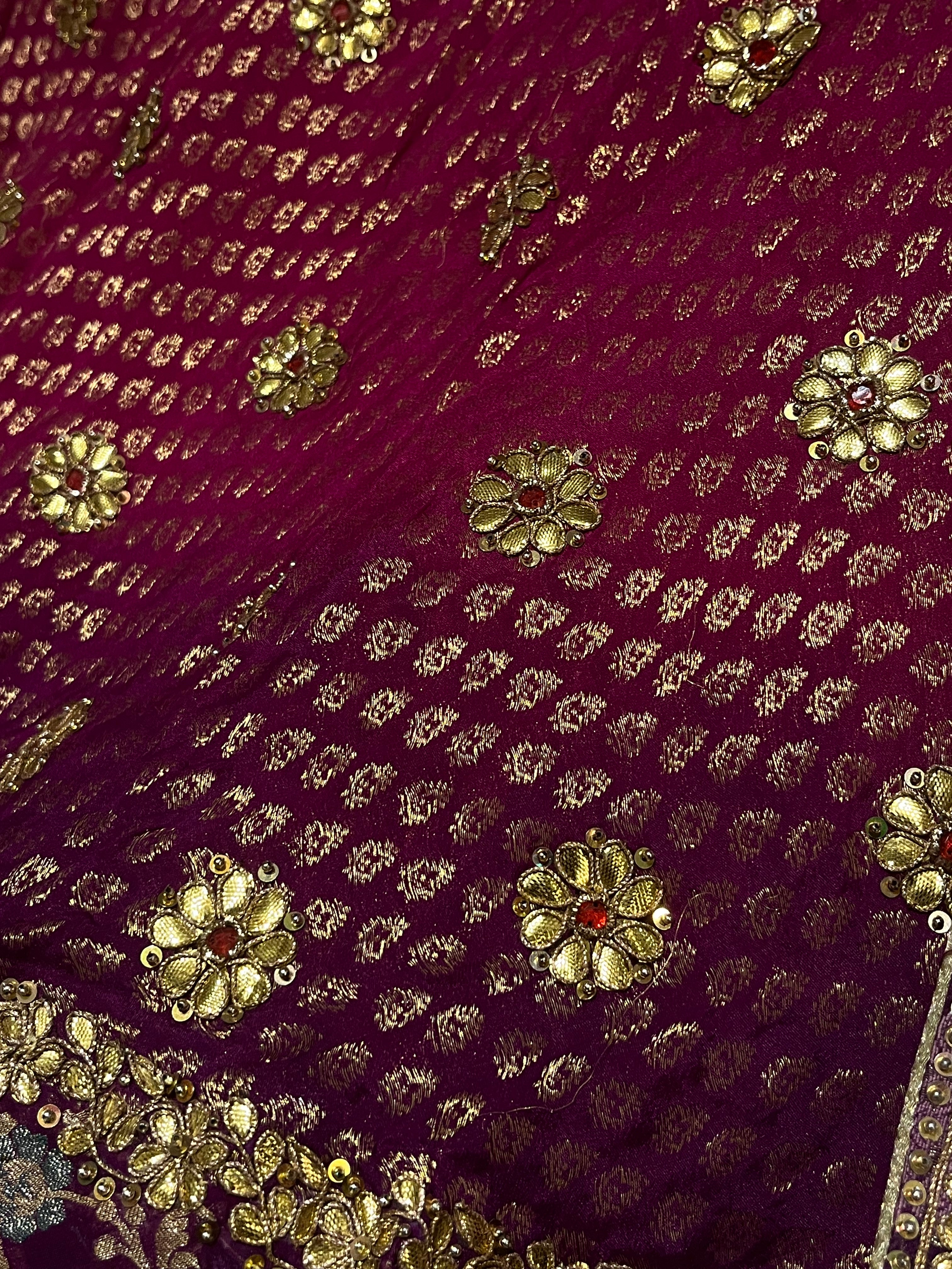 Traditional Chanderi silk Lehenga Set