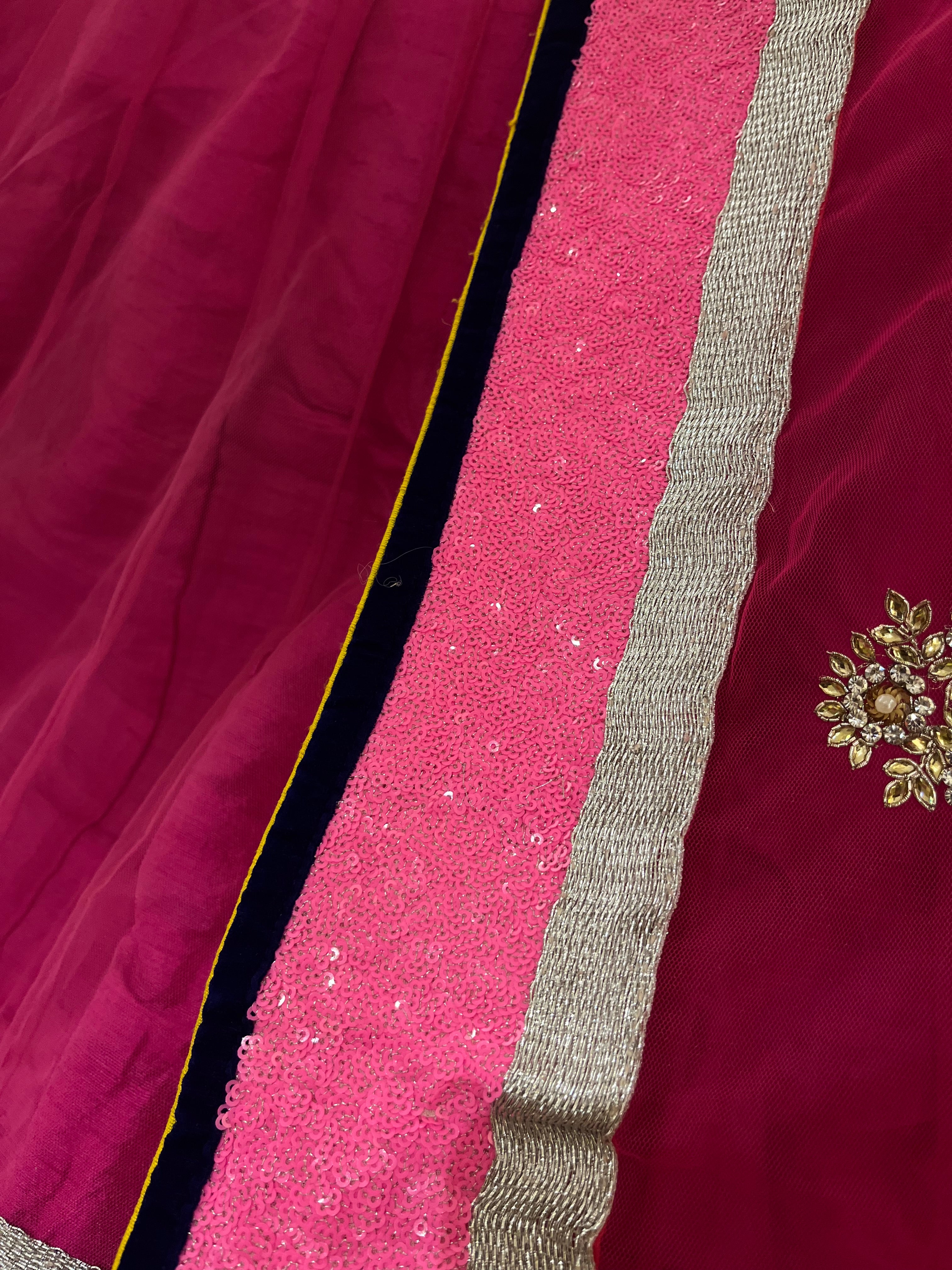 Magenta Pink Lehenga Set