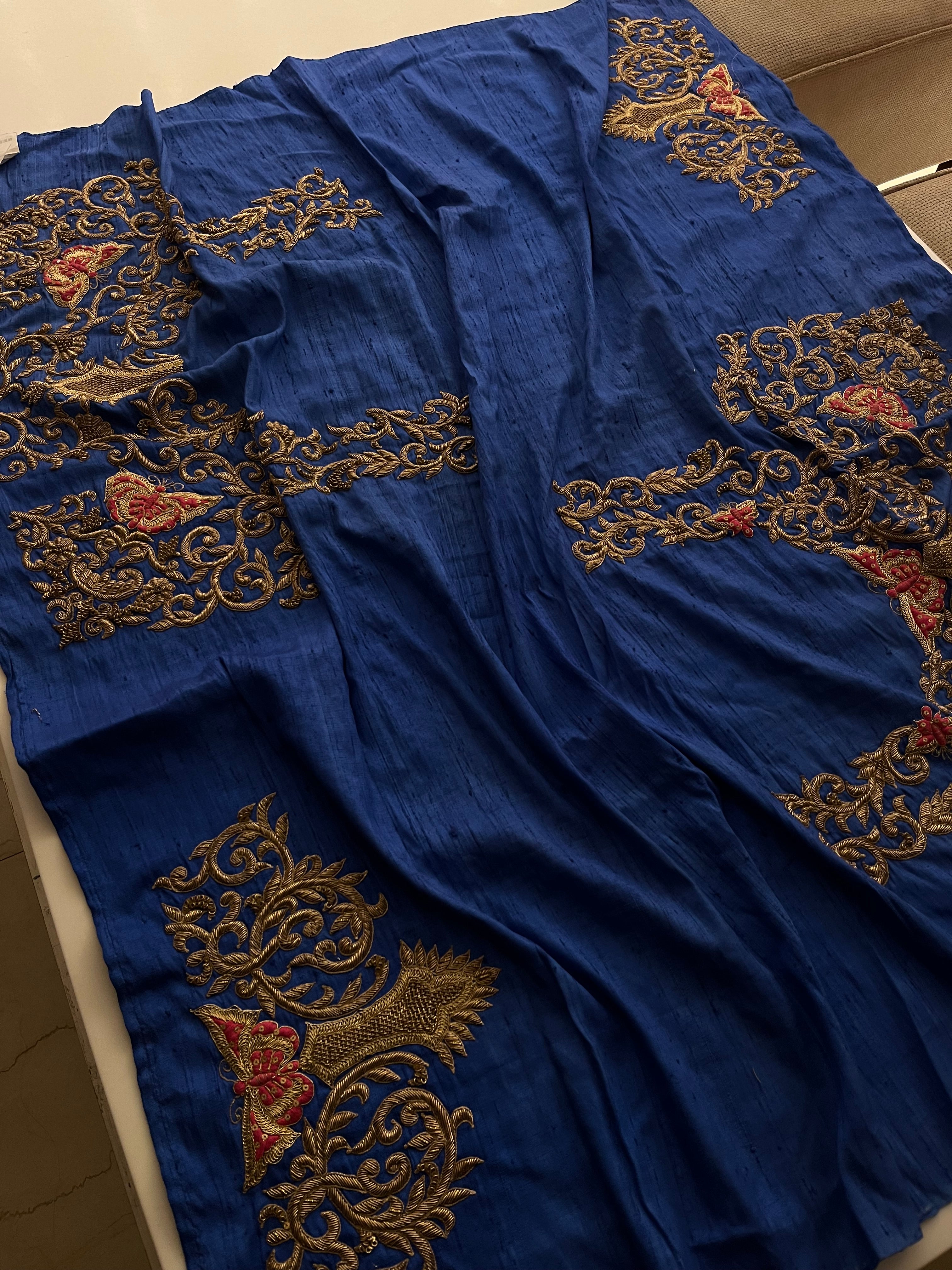 Pink Blue Ombré Lehenga Set