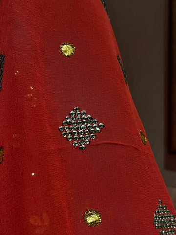 Jaipuri Gerua Lehenga Set
