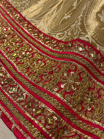 Golden Banarasi Lehenga