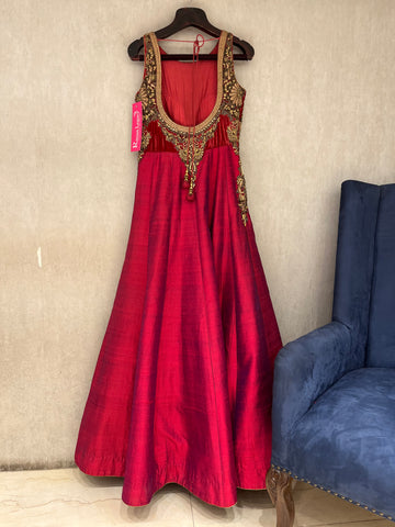 Red Silk Gown